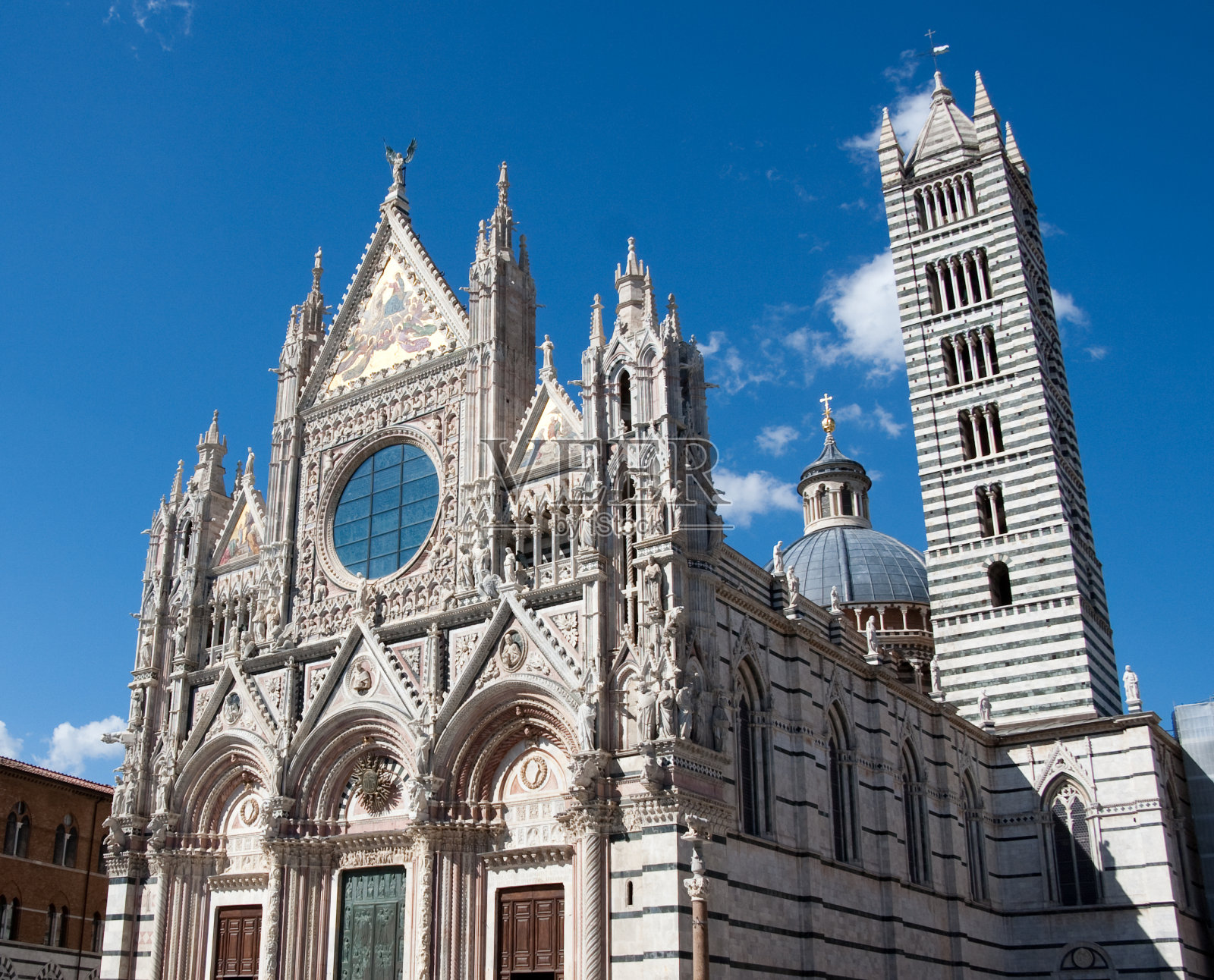 锡耶纳大教堂。意大利托斯卡纳照片摄影图片