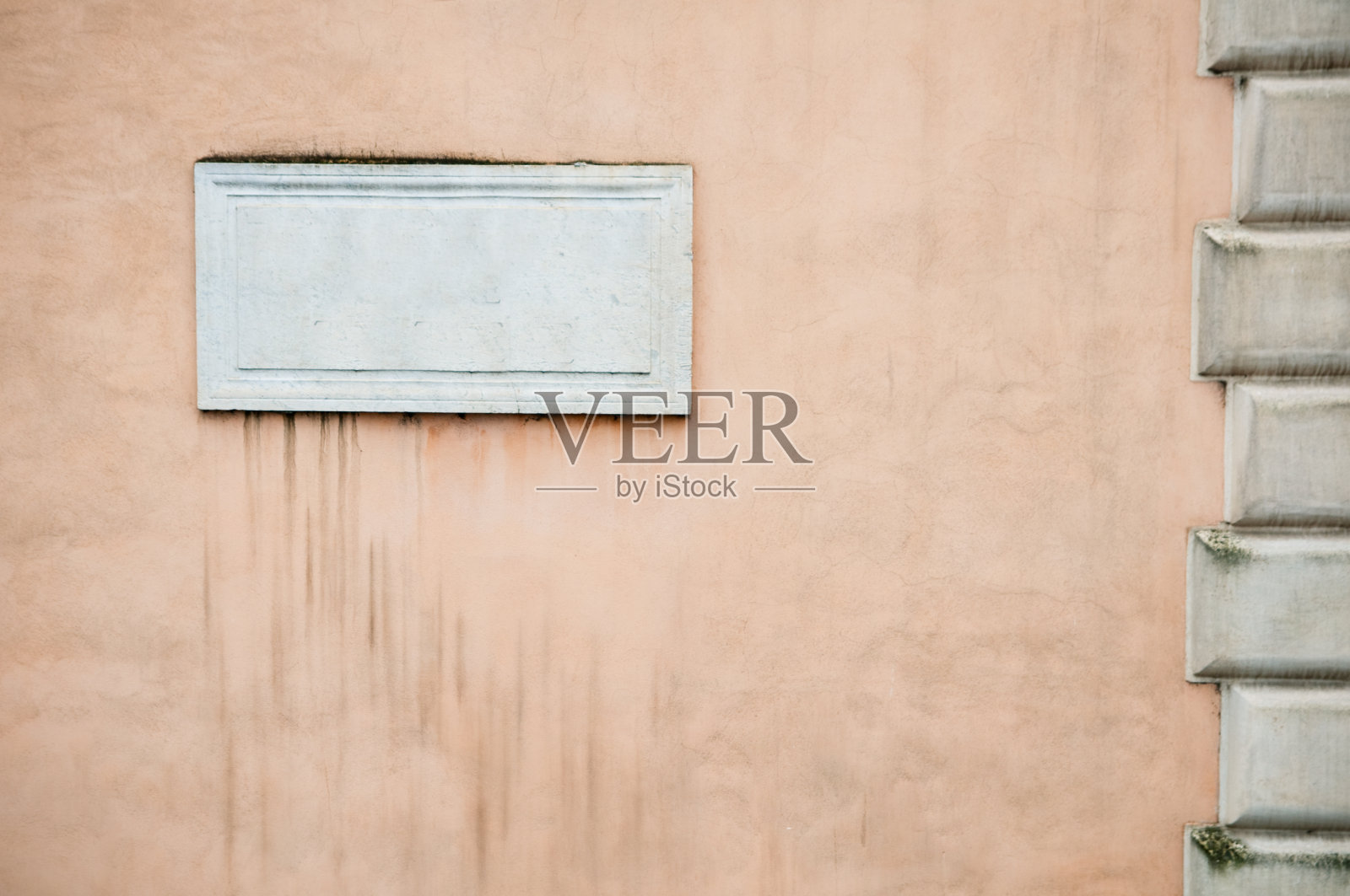 空的意大利街道名称标志照片摄影图片