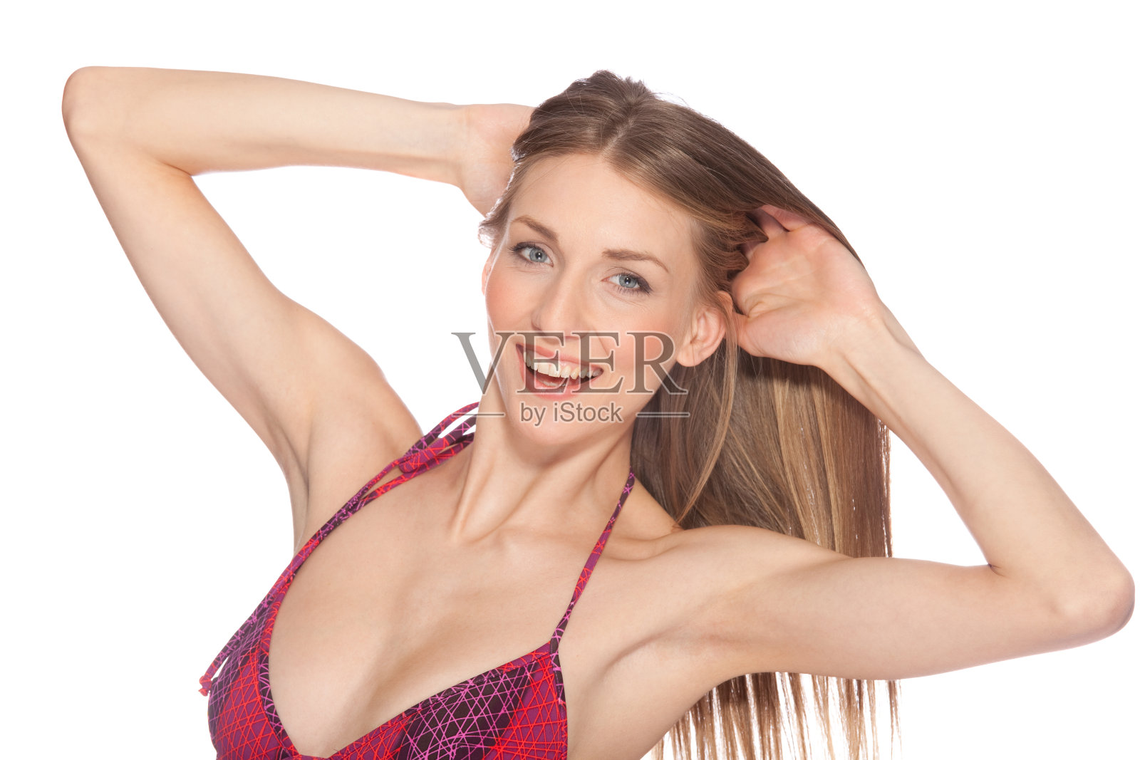 长发美人照片摄影图片