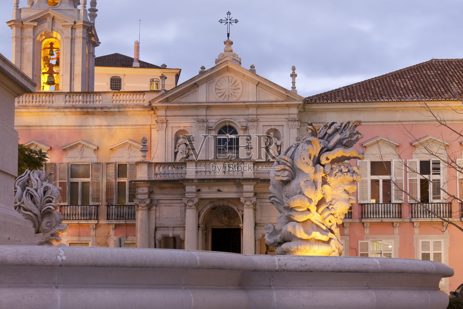 巴洛克教堂和历史建筑,里斯本照片摄影图片