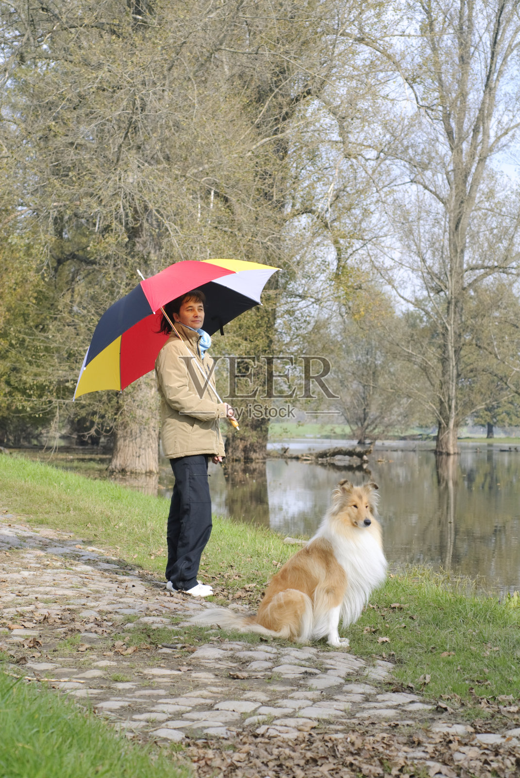 享受秋天的阳光照片摄影图片