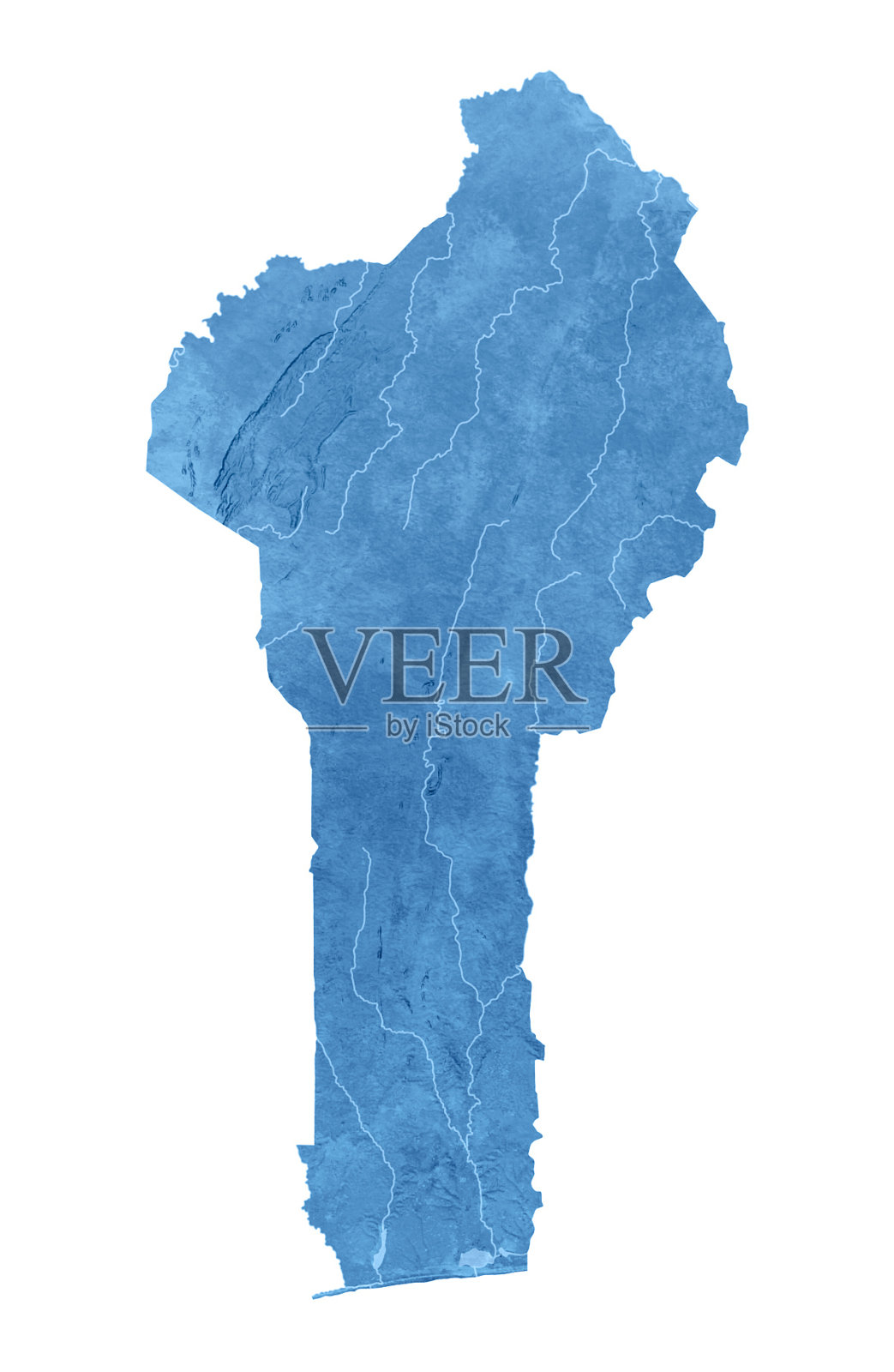 贝宁地形图孤立照片摄影图片