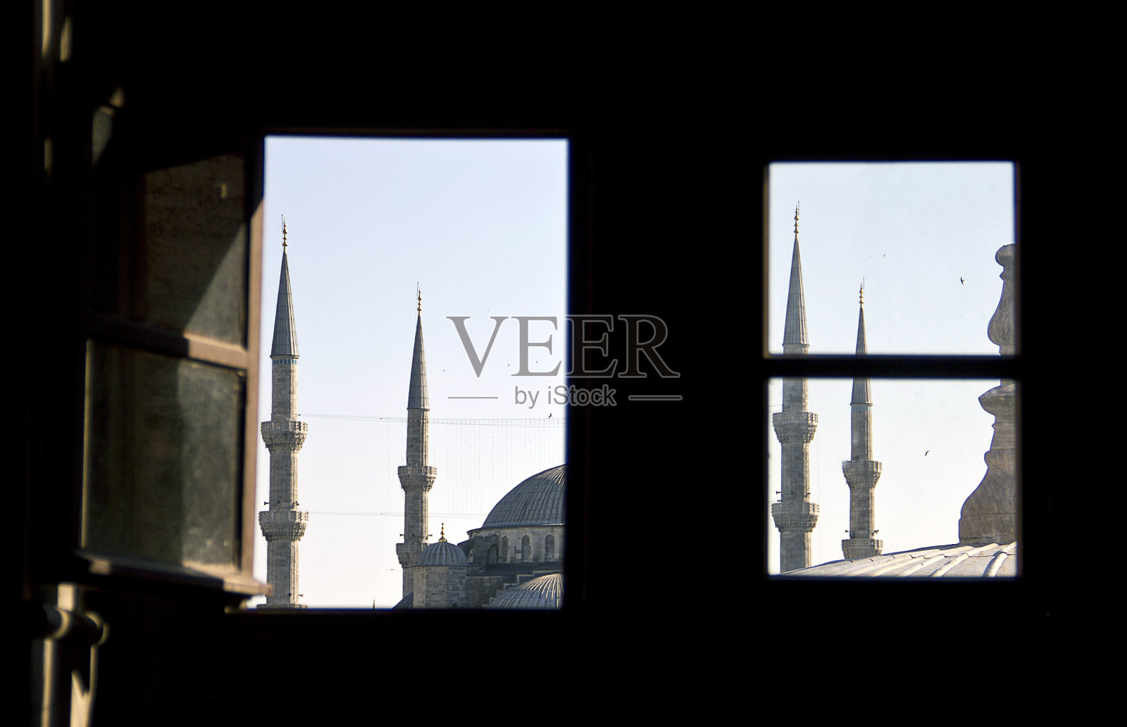 蓝色清真寺照片摄影图片