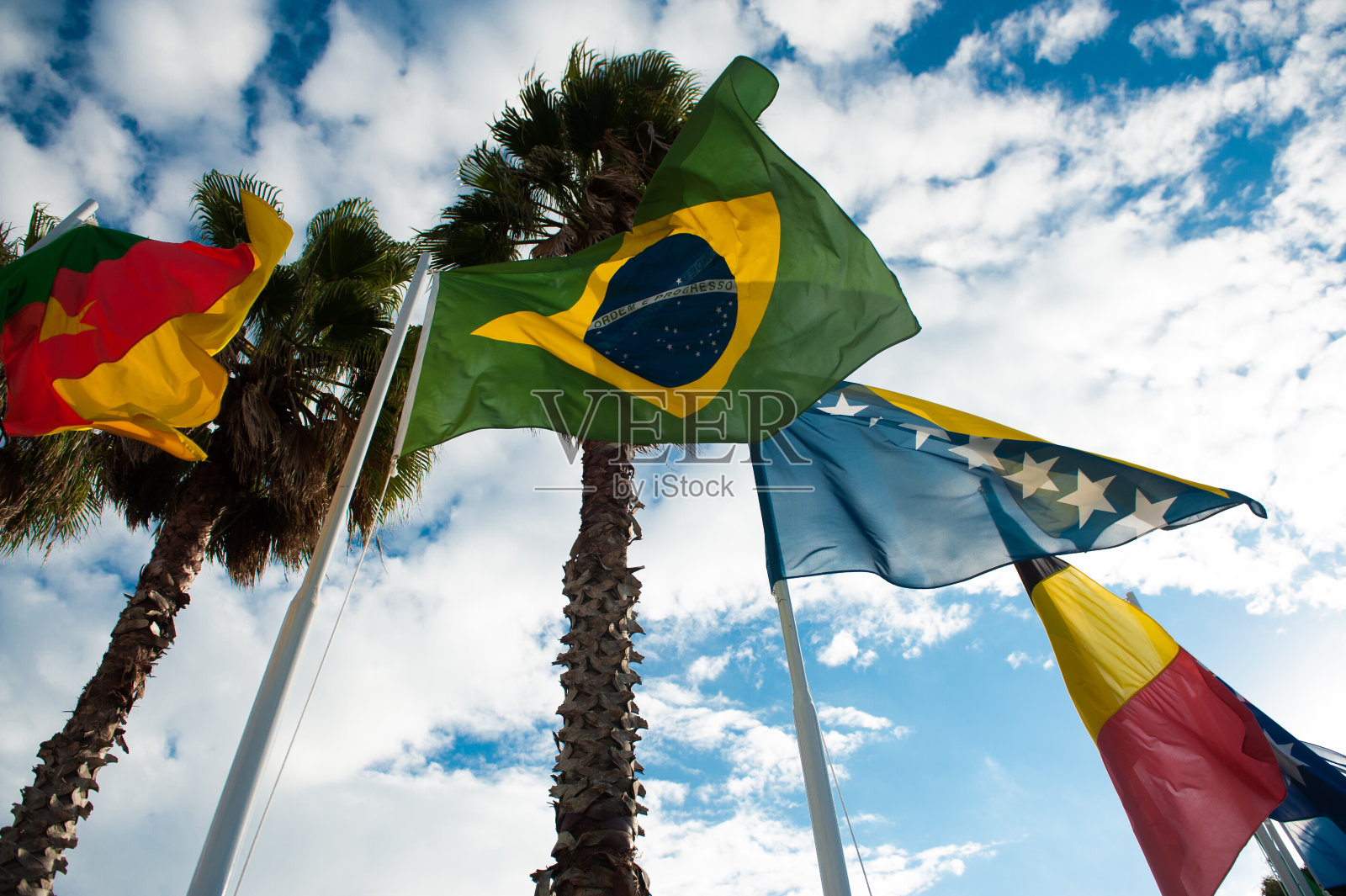 巴西的国旗照片摄影图片