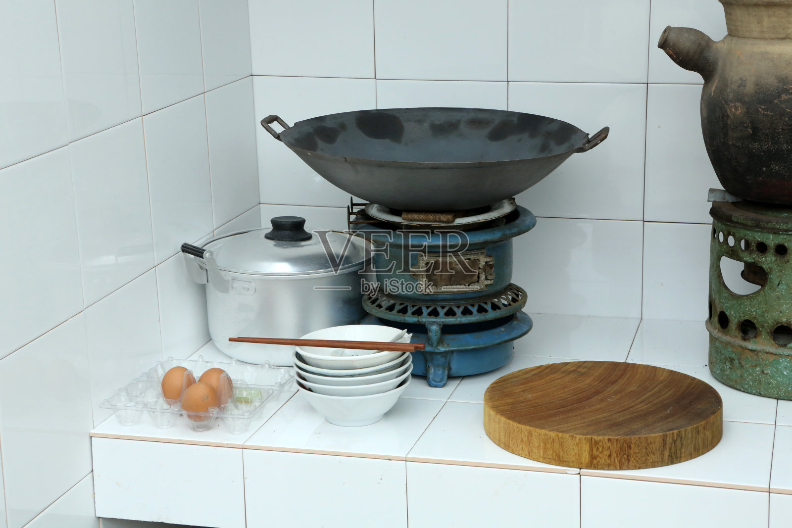 经典的炊具照片摄影图片