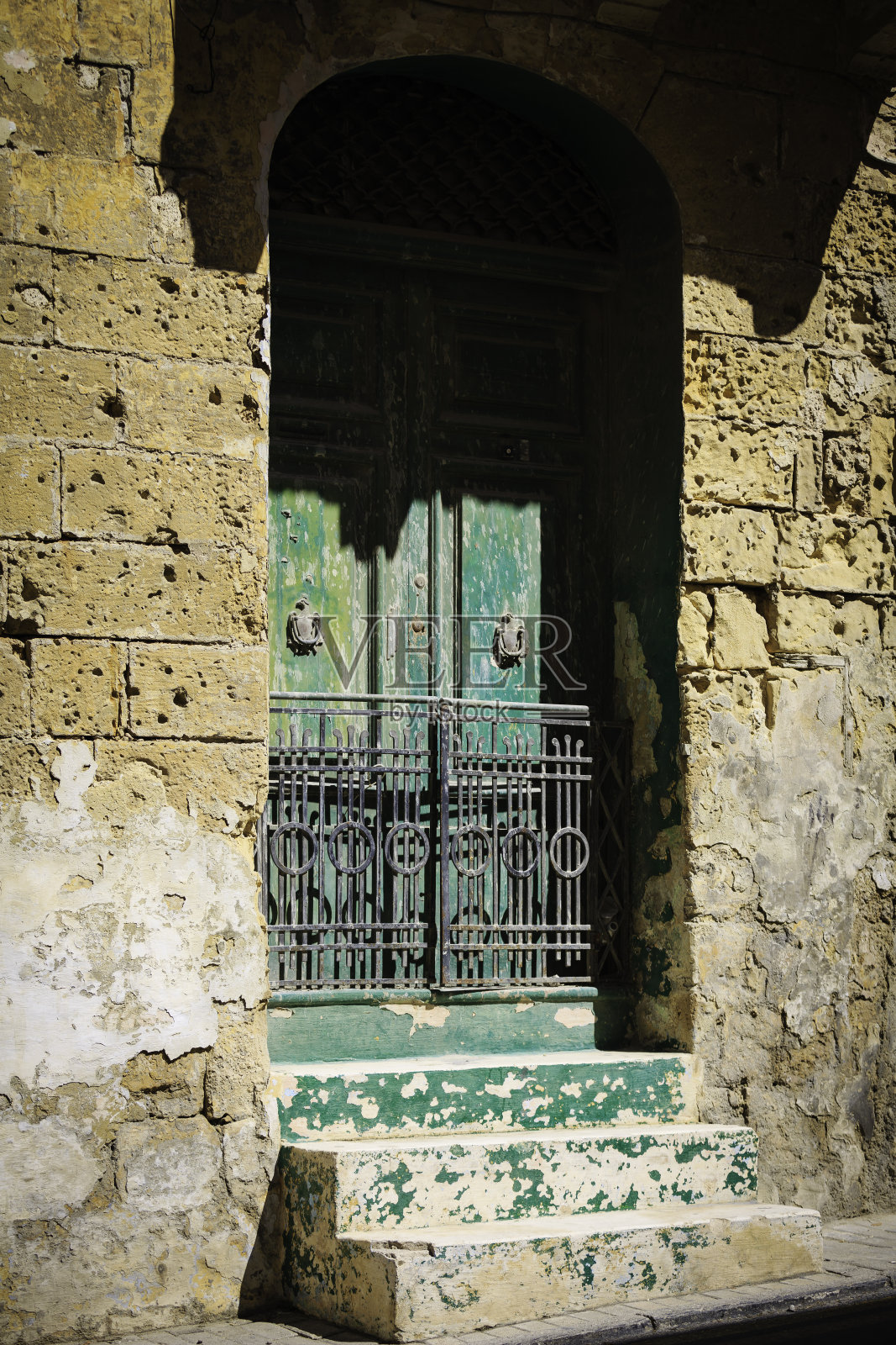 马耳他的门照片摄影图片