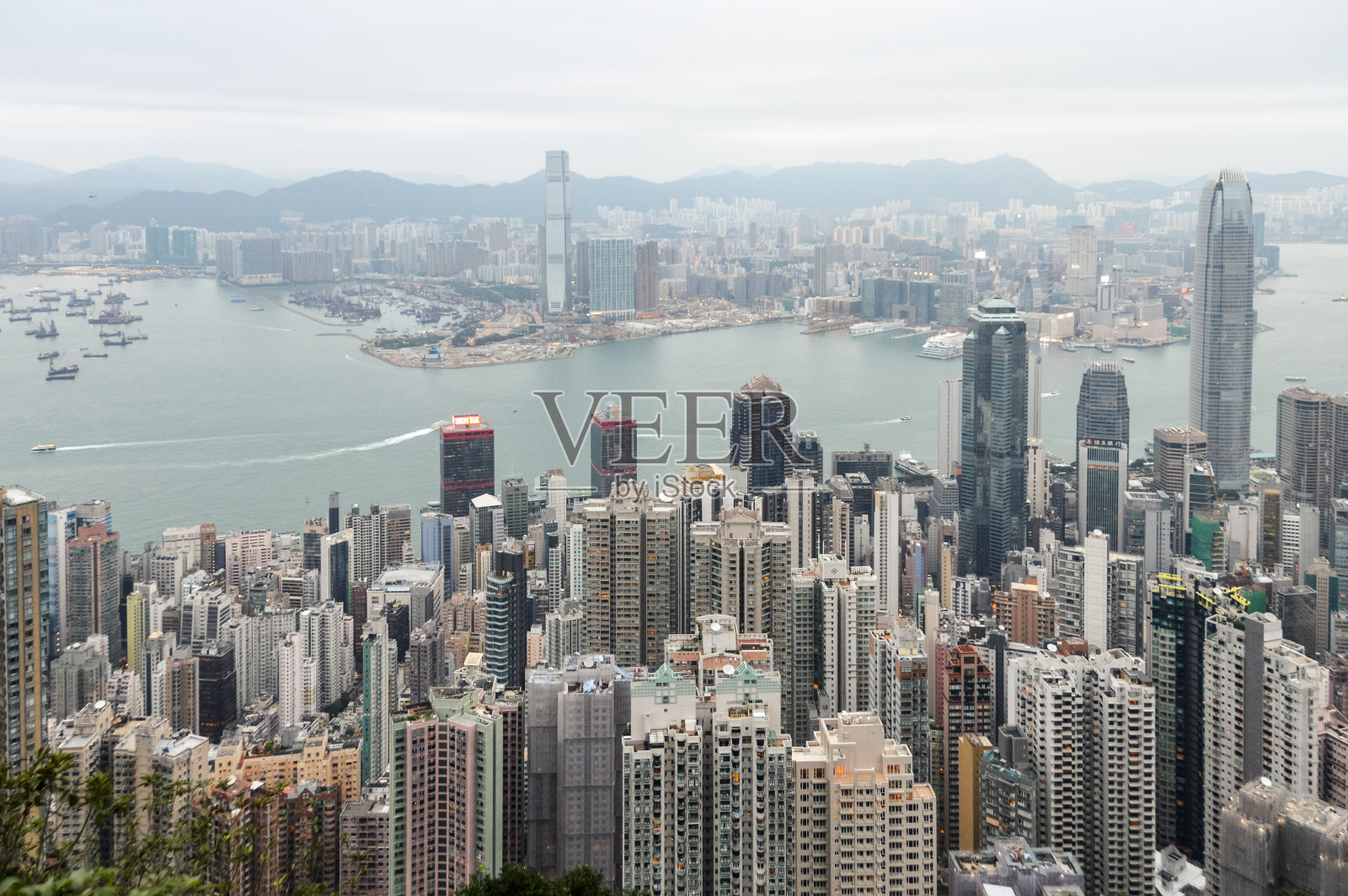 香港的城市景观和天际线照片摄影图片