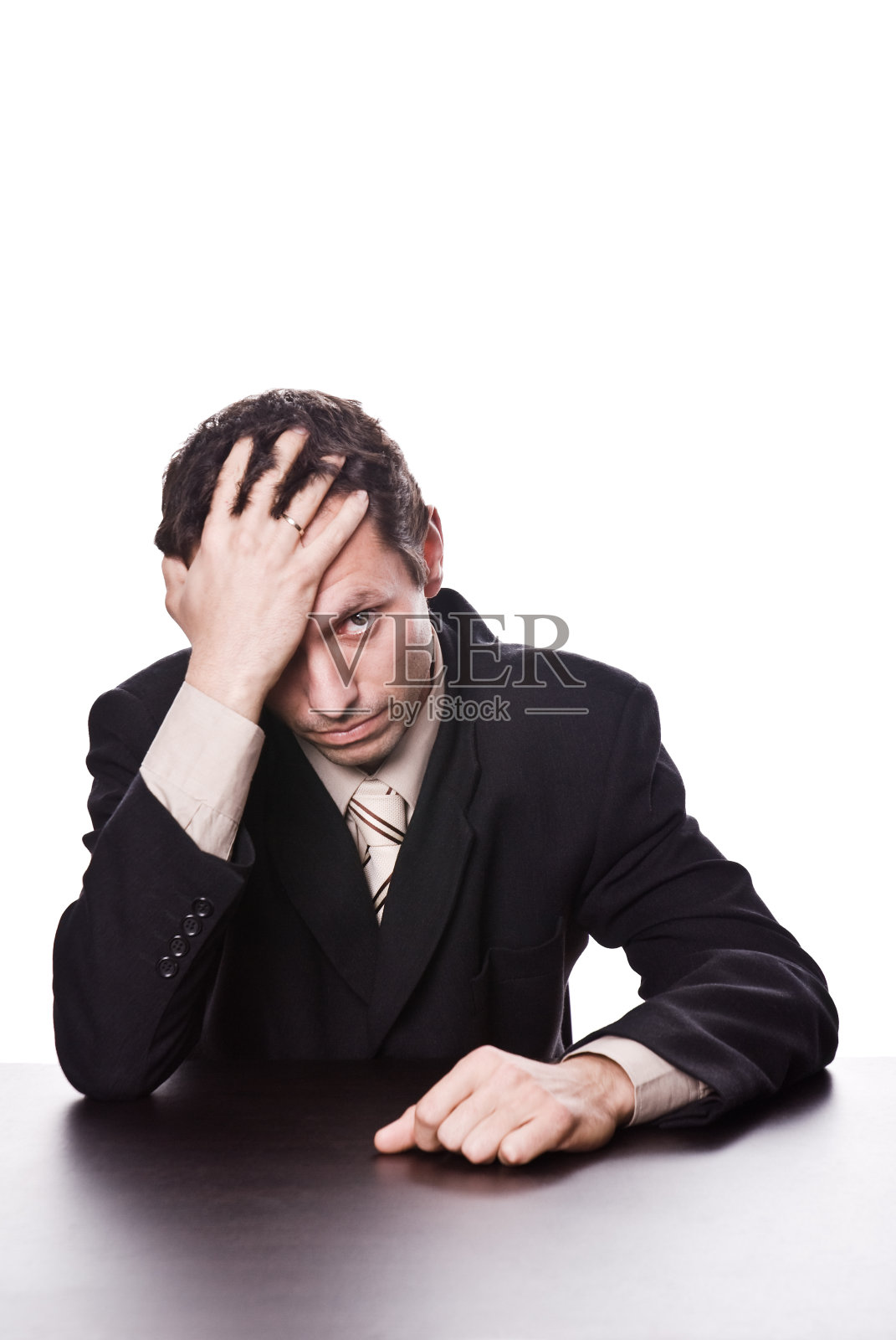 担心的商人照片摄影图片