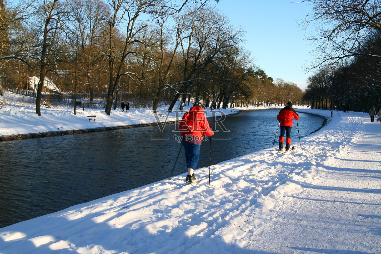 滑雪在斯德哥尔摩照片摄影图片