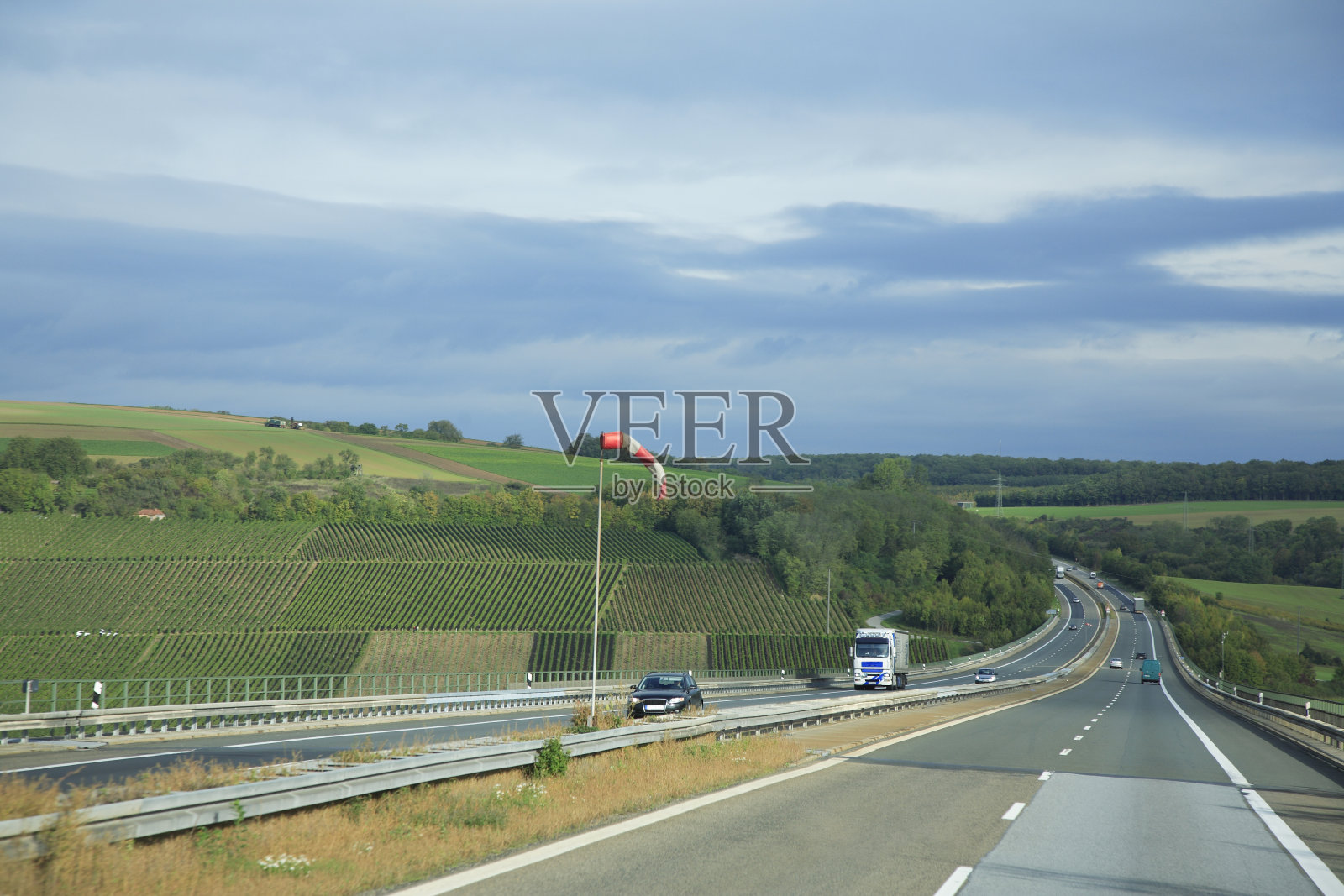 德国南部A7高速公路照片摄影图片