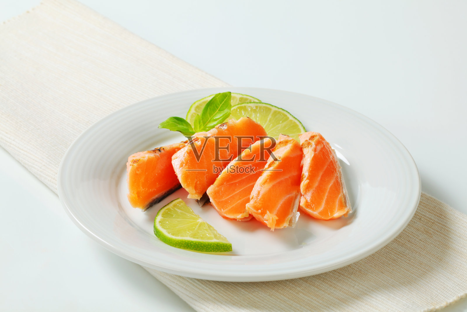 鲑鱼片照片摄影图片