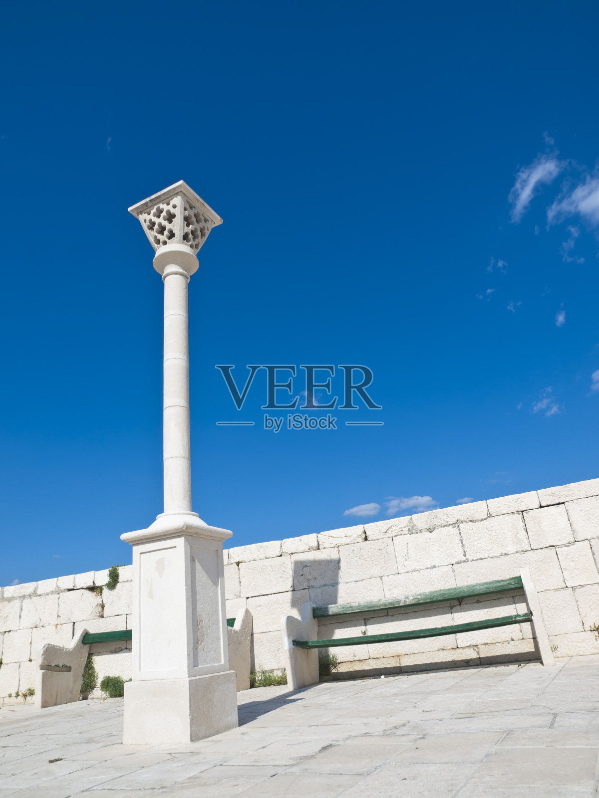 大理石路灯照片摄影图片