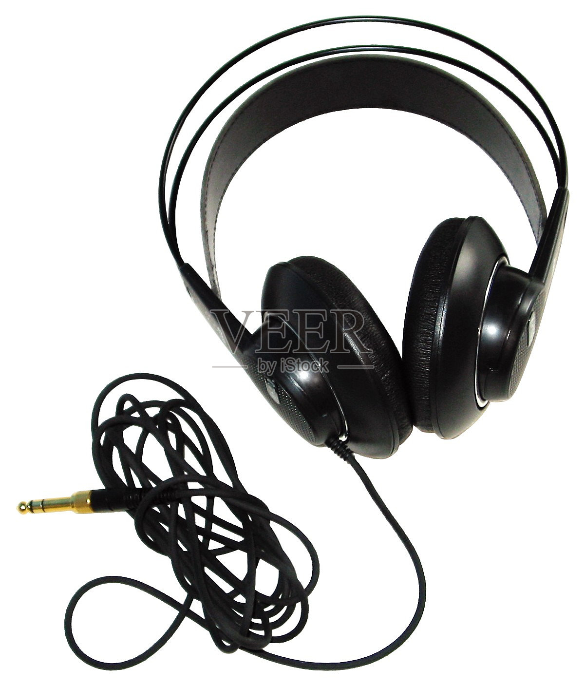 蓬松的耳机照片摄影图片