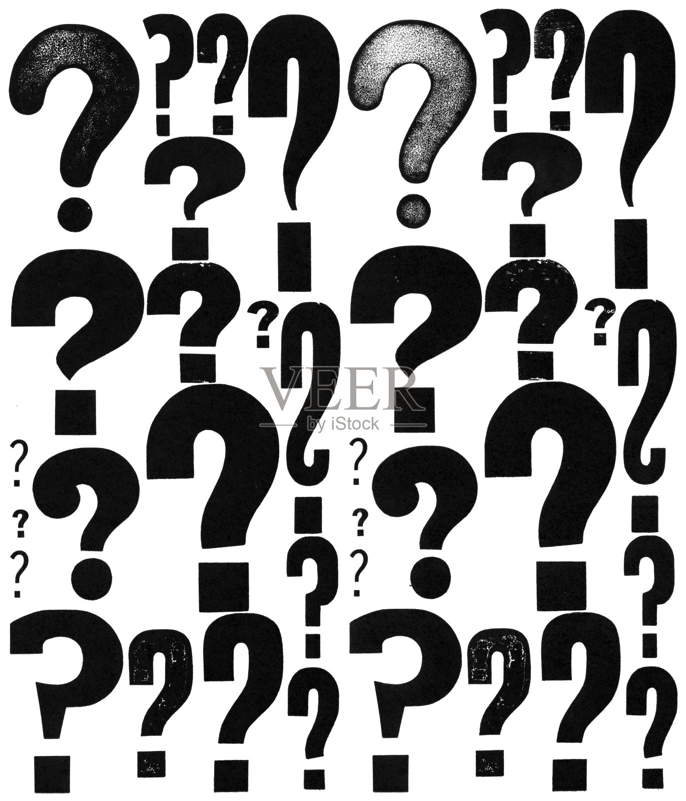 垃圾摇滚木类型?问号照片摄影图片