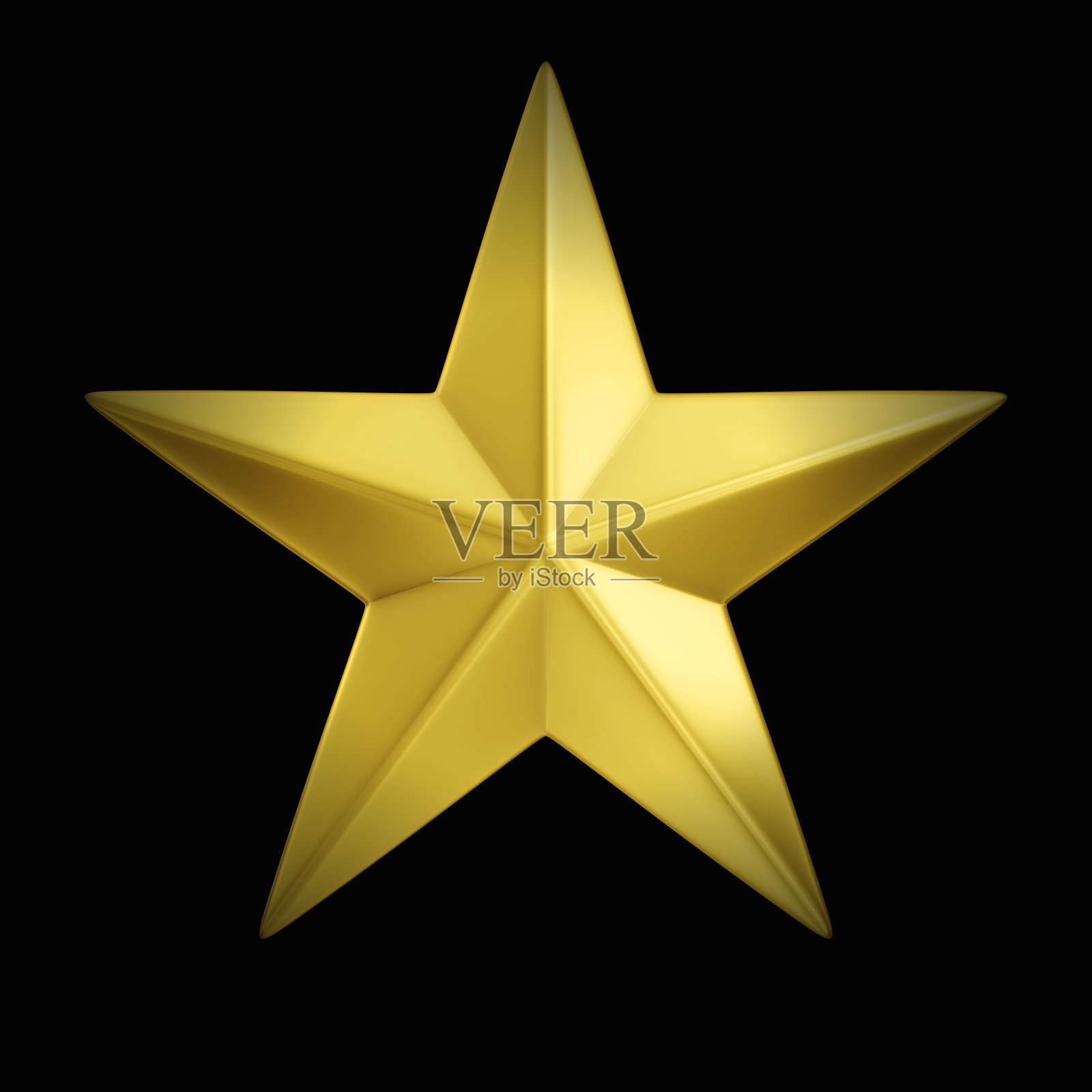 黄金之星插画图片素材