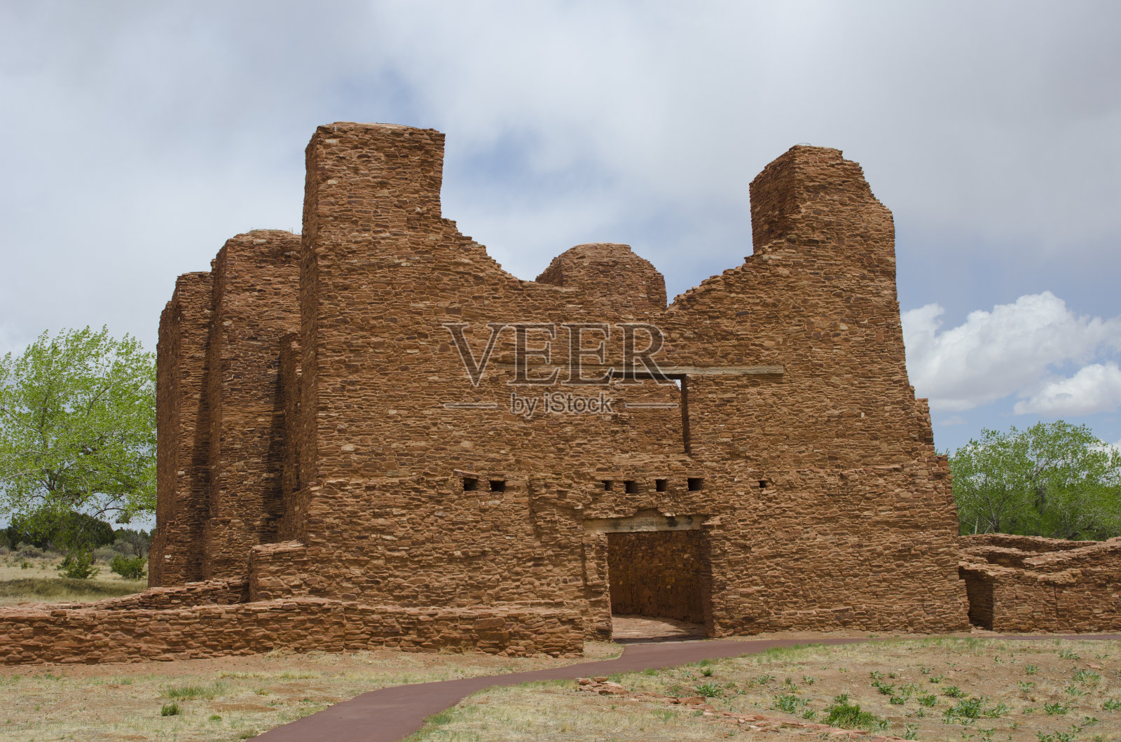 夸莱遗址的萨利纳斯普韦布洛使命国家纪念碑照片摄影图片