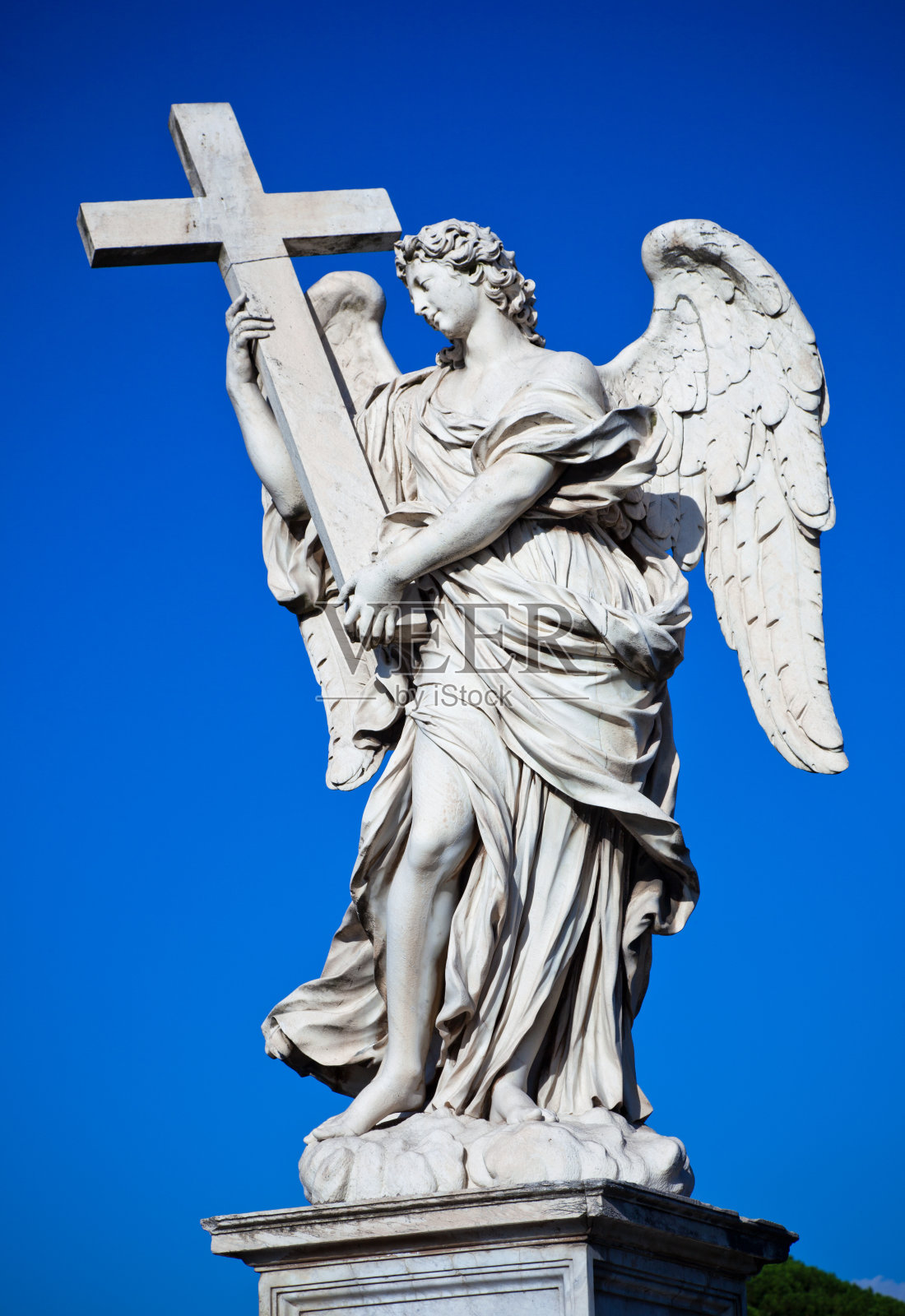 圣安杰洛天使在罗马照片摄影图片