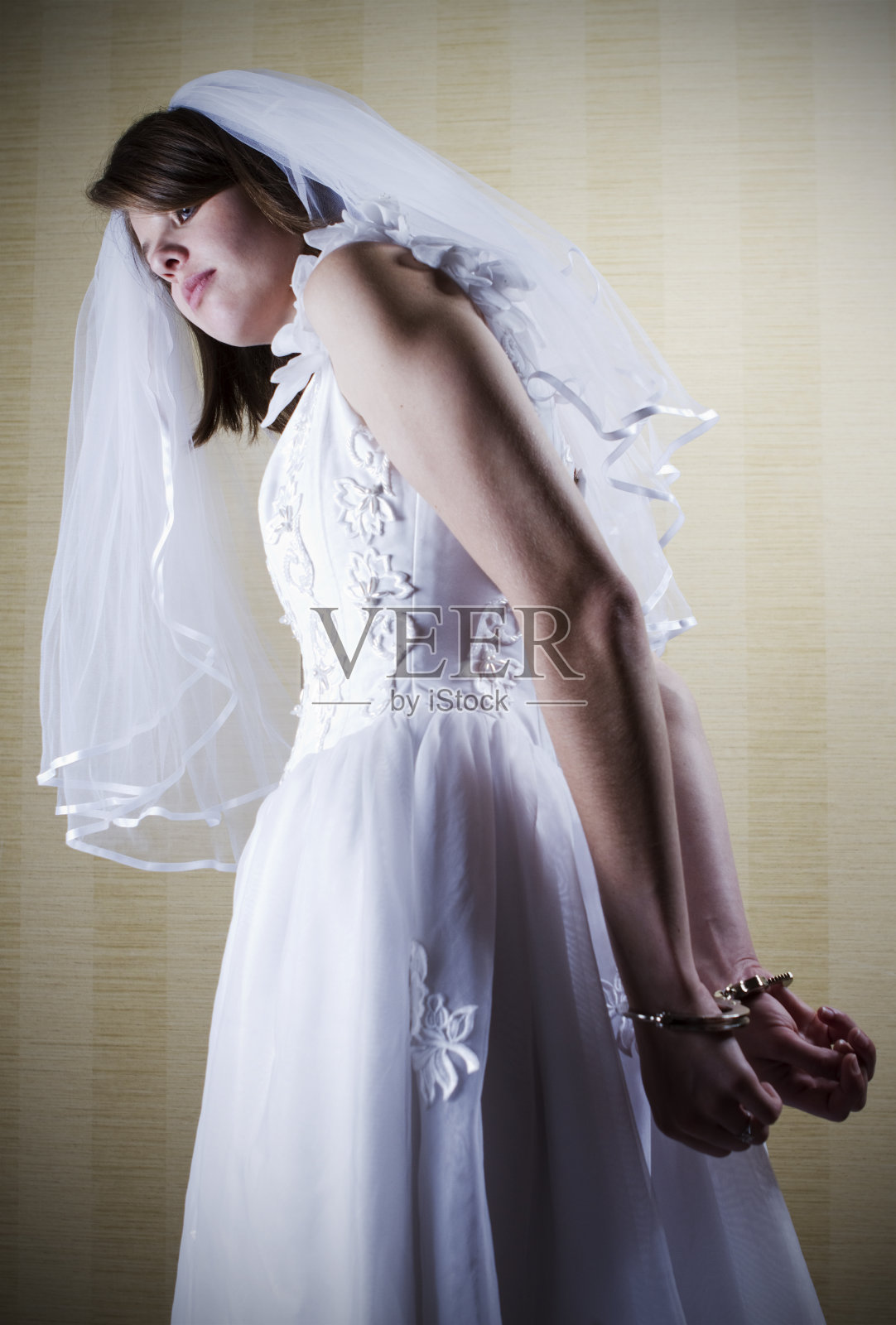 新娘在手铐照片摄影图片