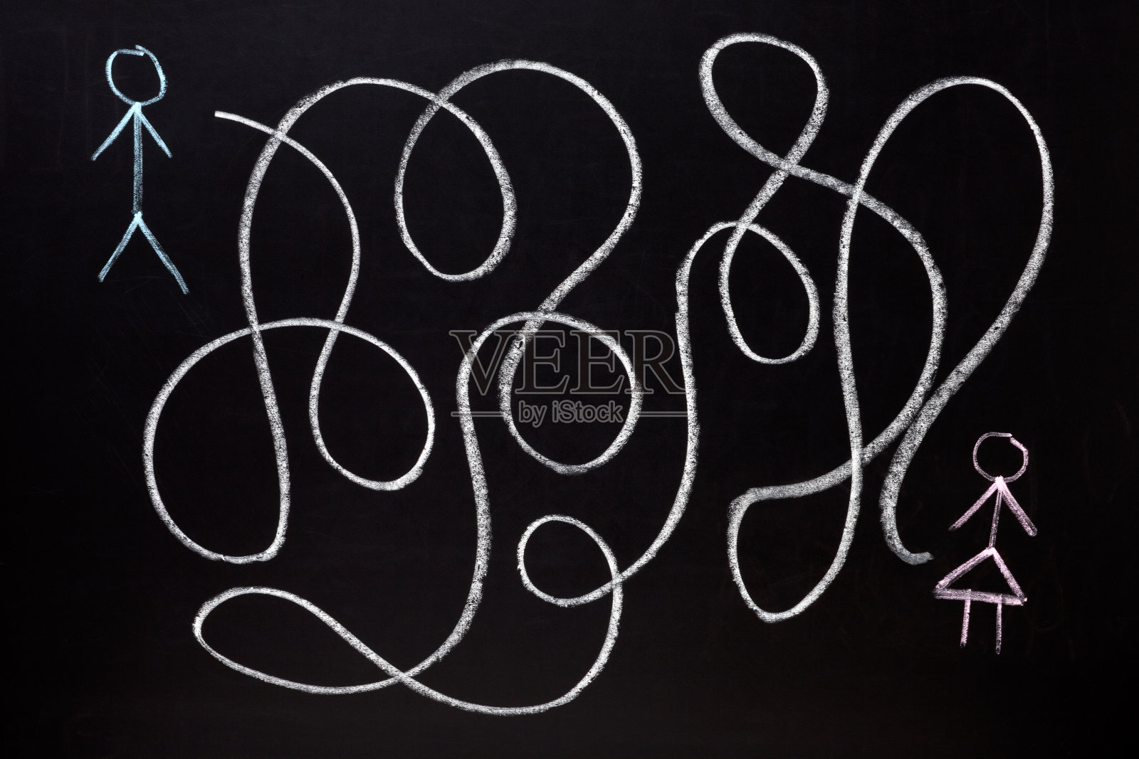 混乱的关系插画图片素材