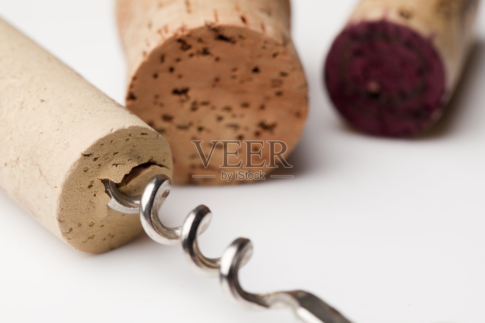 软木塞和螺旋照片摄影图片