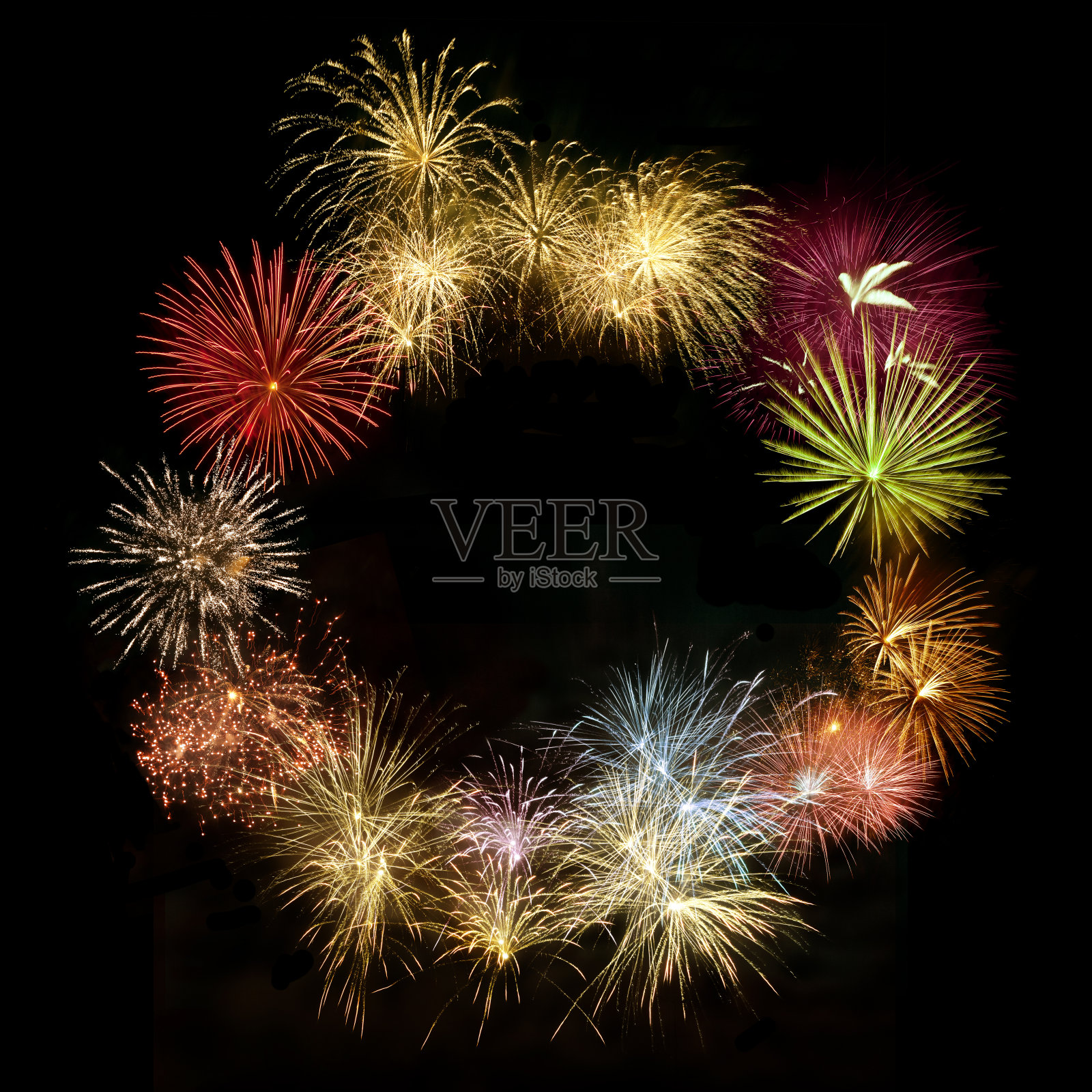 烟花框架照片摄影图片