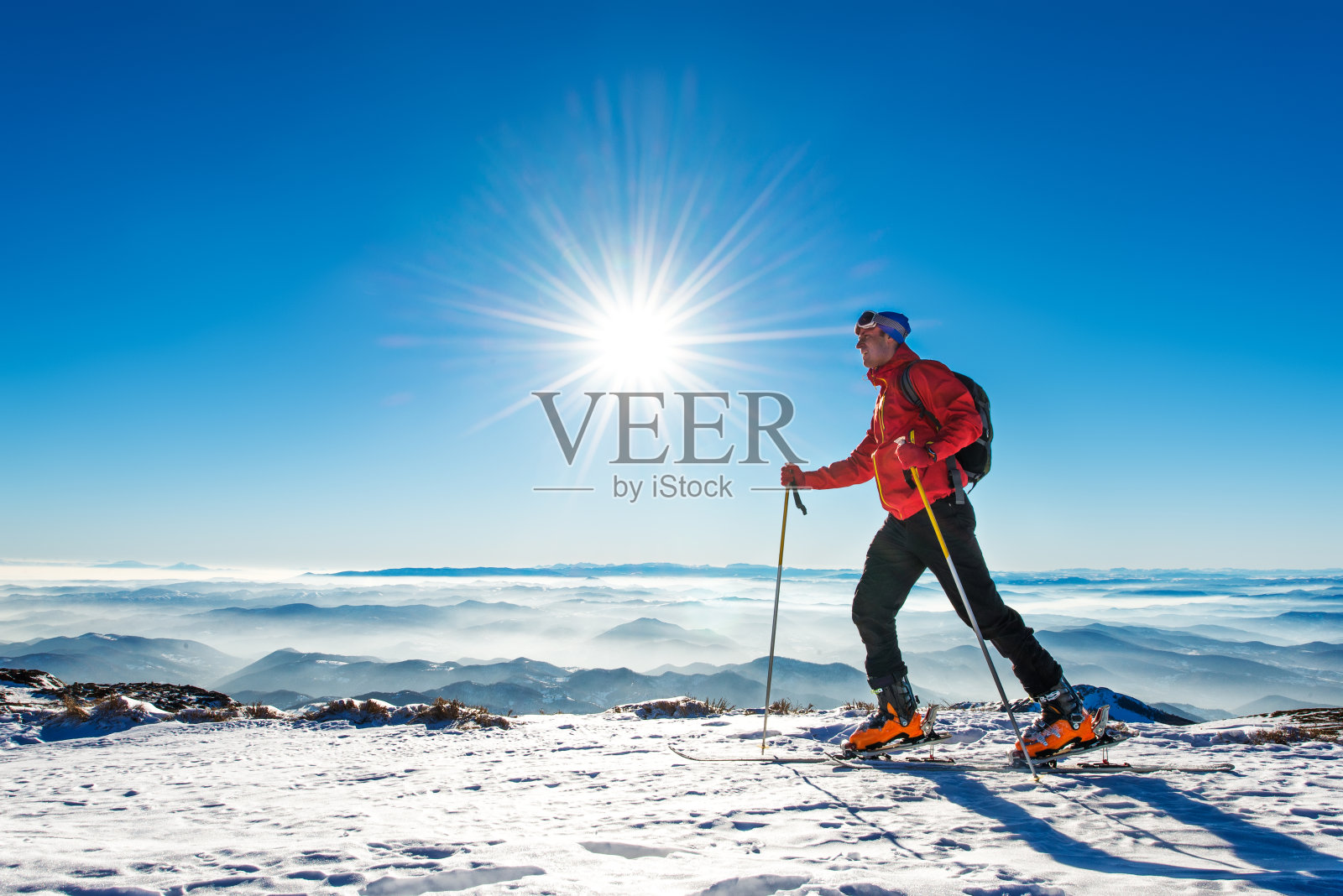 北欧滑雪照片摄影图片