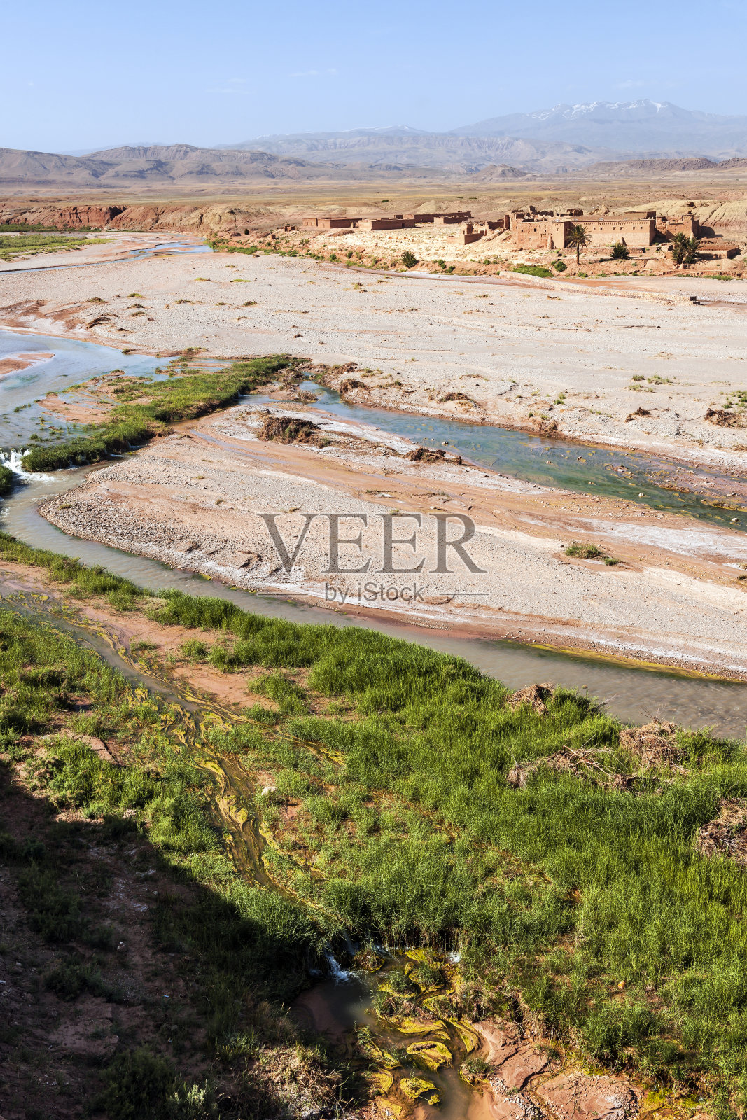 Aguilal-Kasbah村,在阿特拉斯、特Marocco。、北非照片摄影图片
