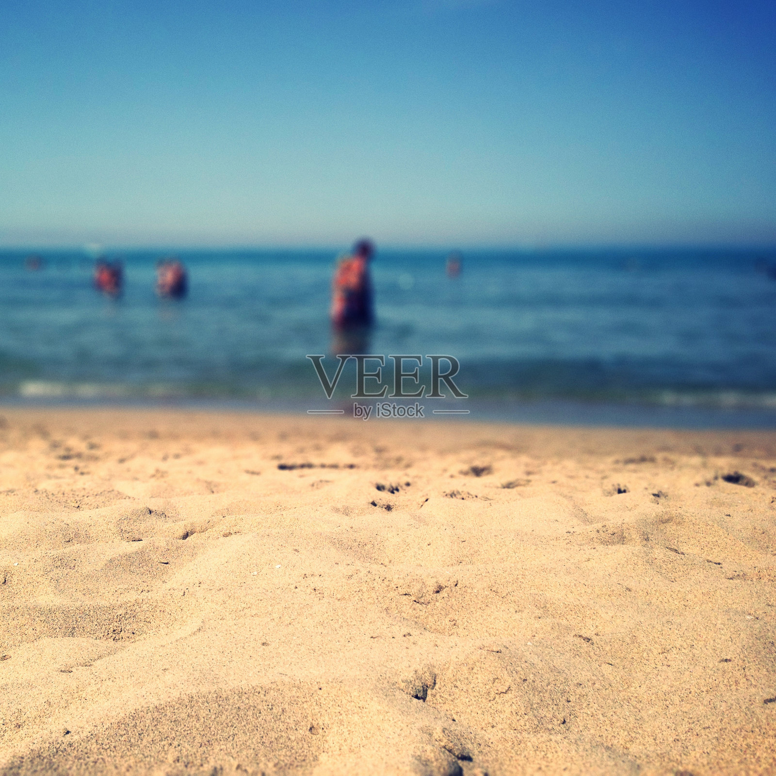 夏天的沙滩照片摄影图片