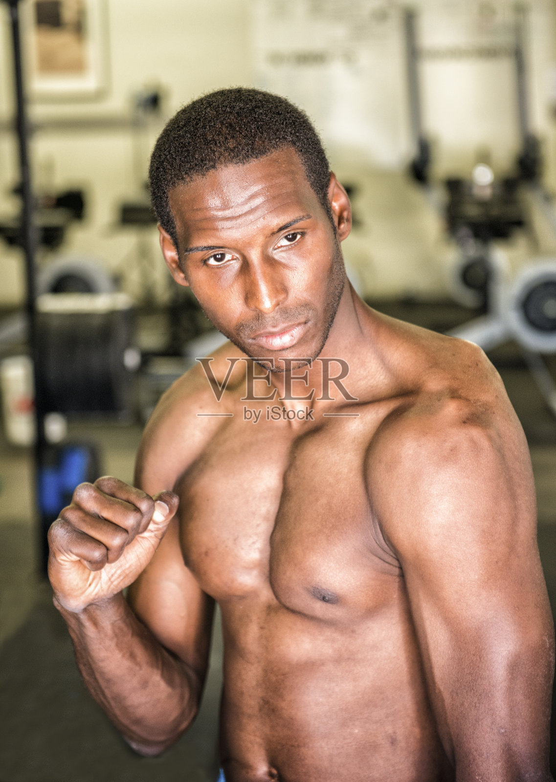 肌肉拳击手训练照片摄影图片