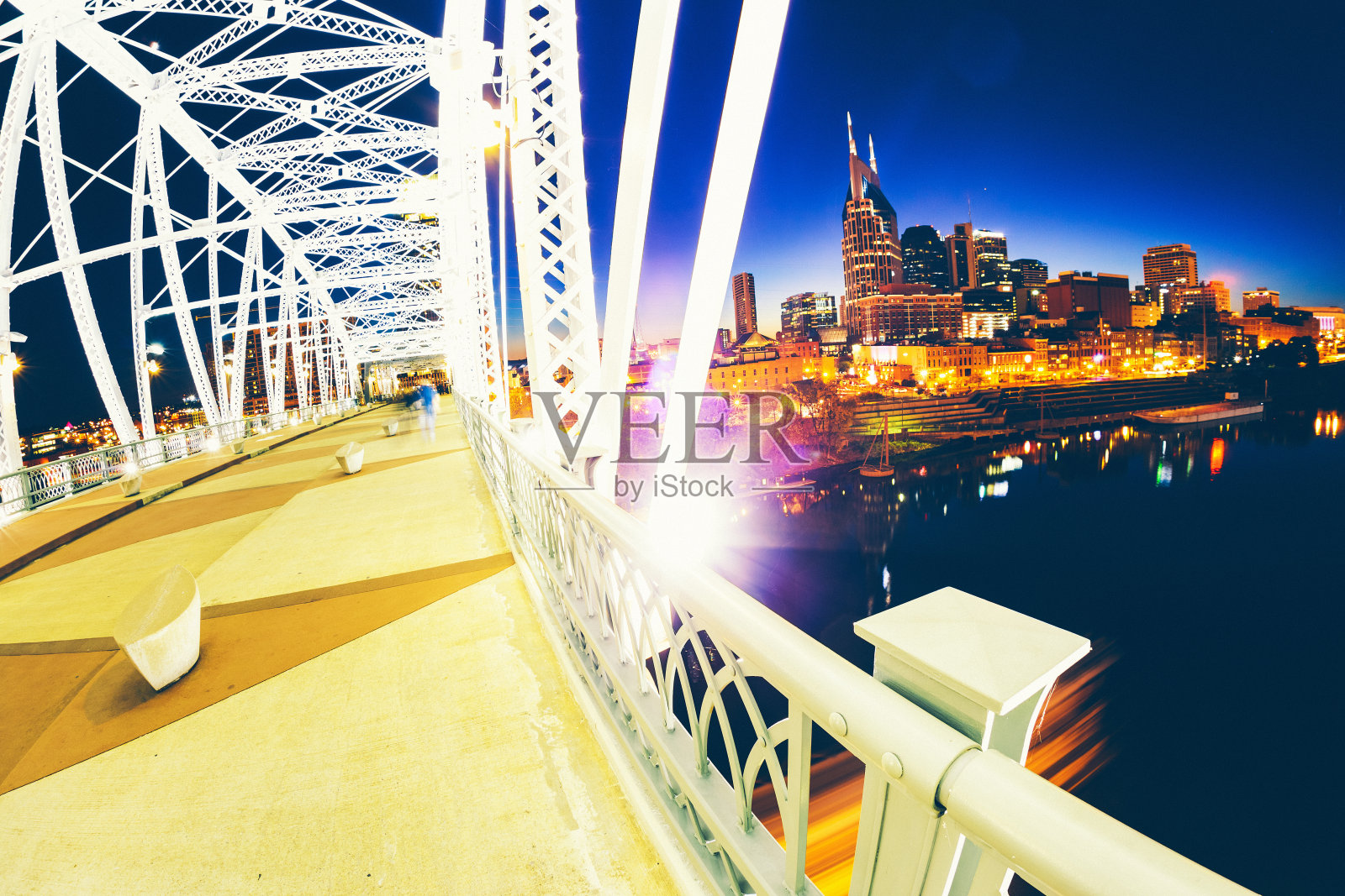 纳什维尔夜景照片摄影图片