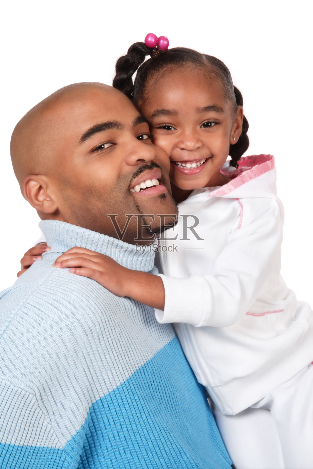 父女肖像照片摄影图片