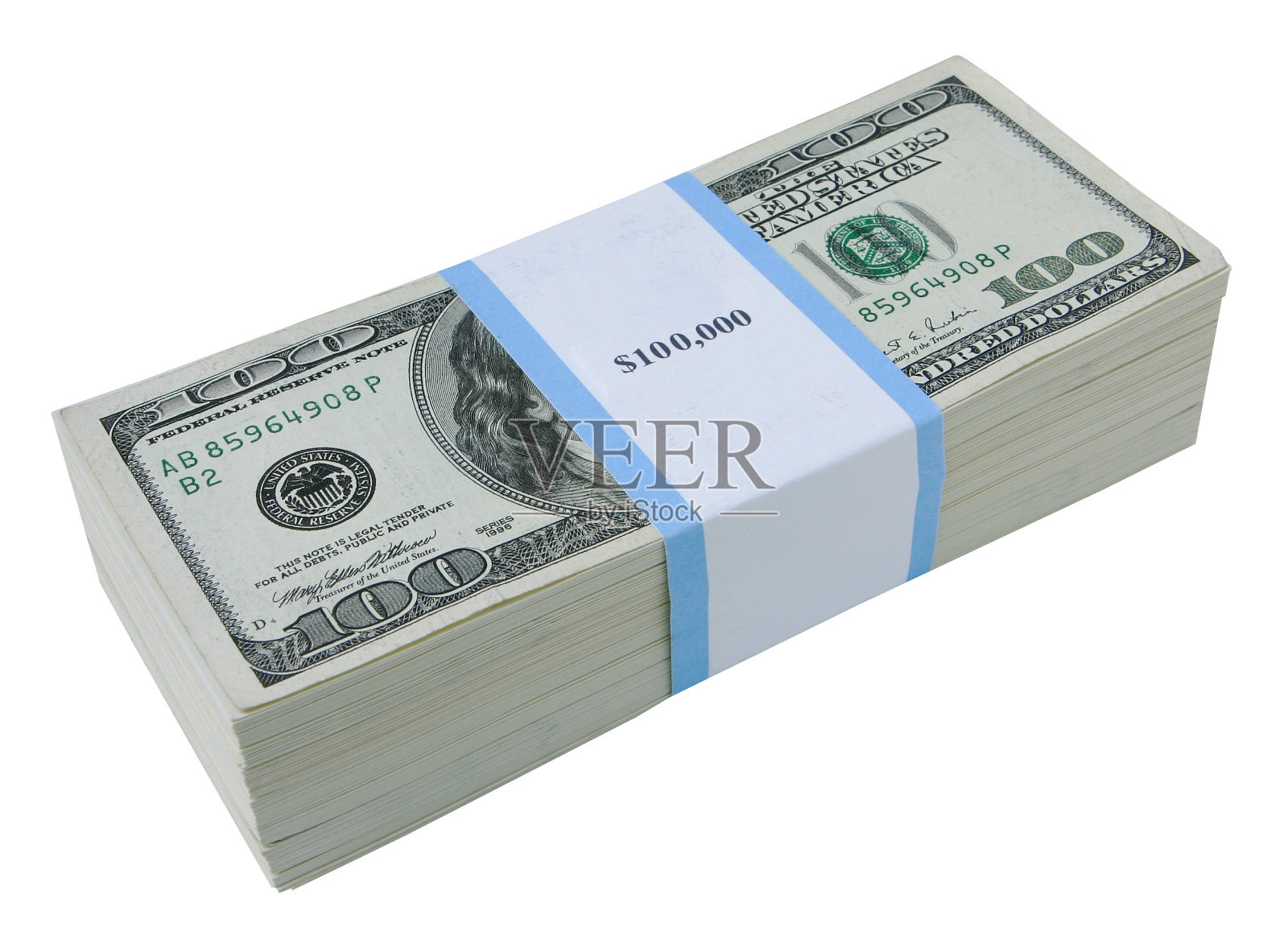 一大摞的新鲜100照片摄影图片