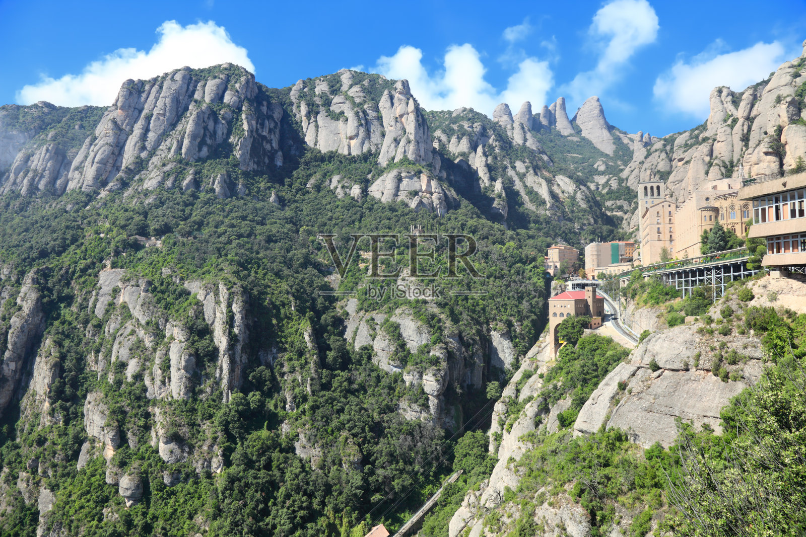 修道院蒙特塞拉特岛照片摄影图片