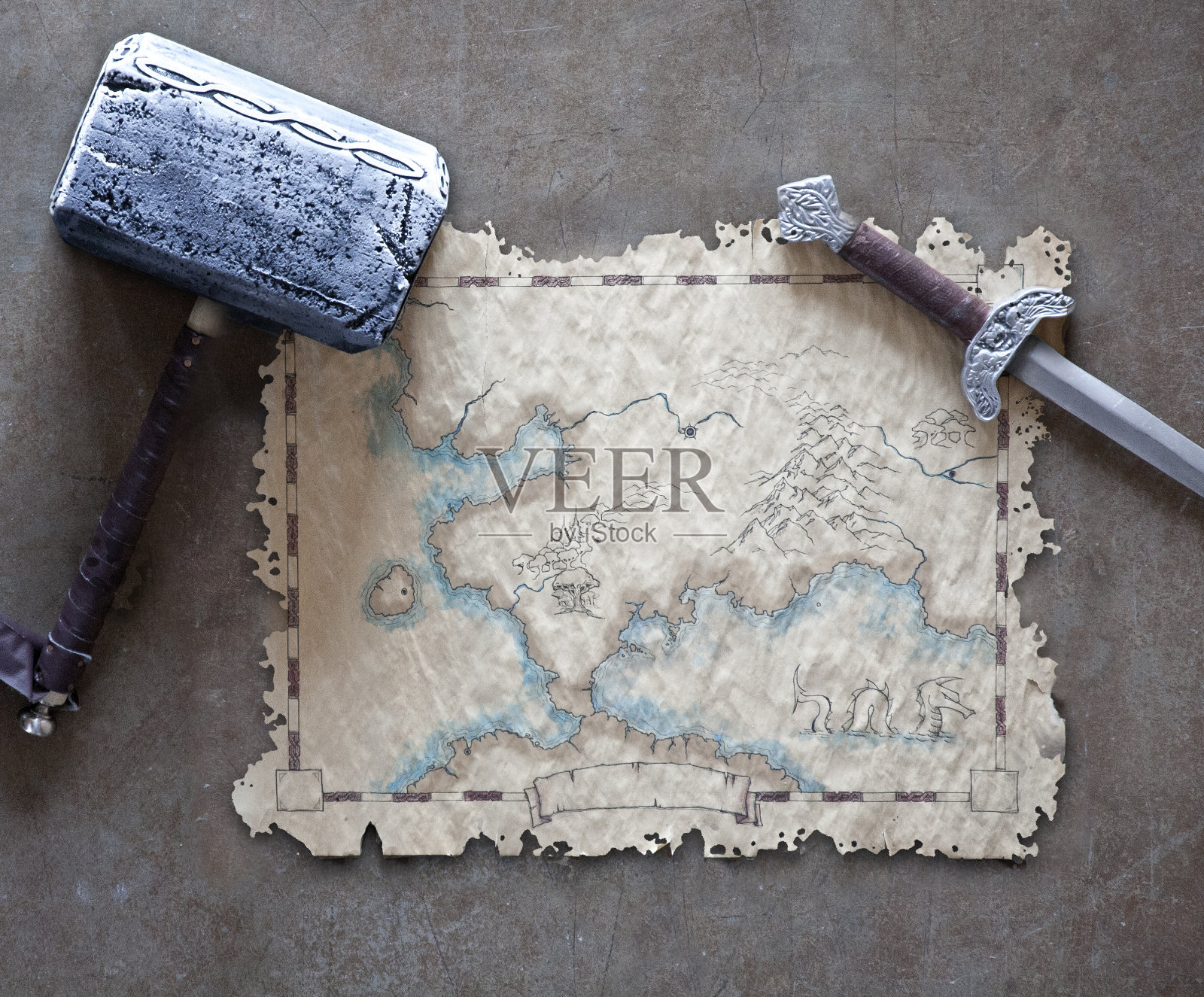 幻想地图照片摄影图片