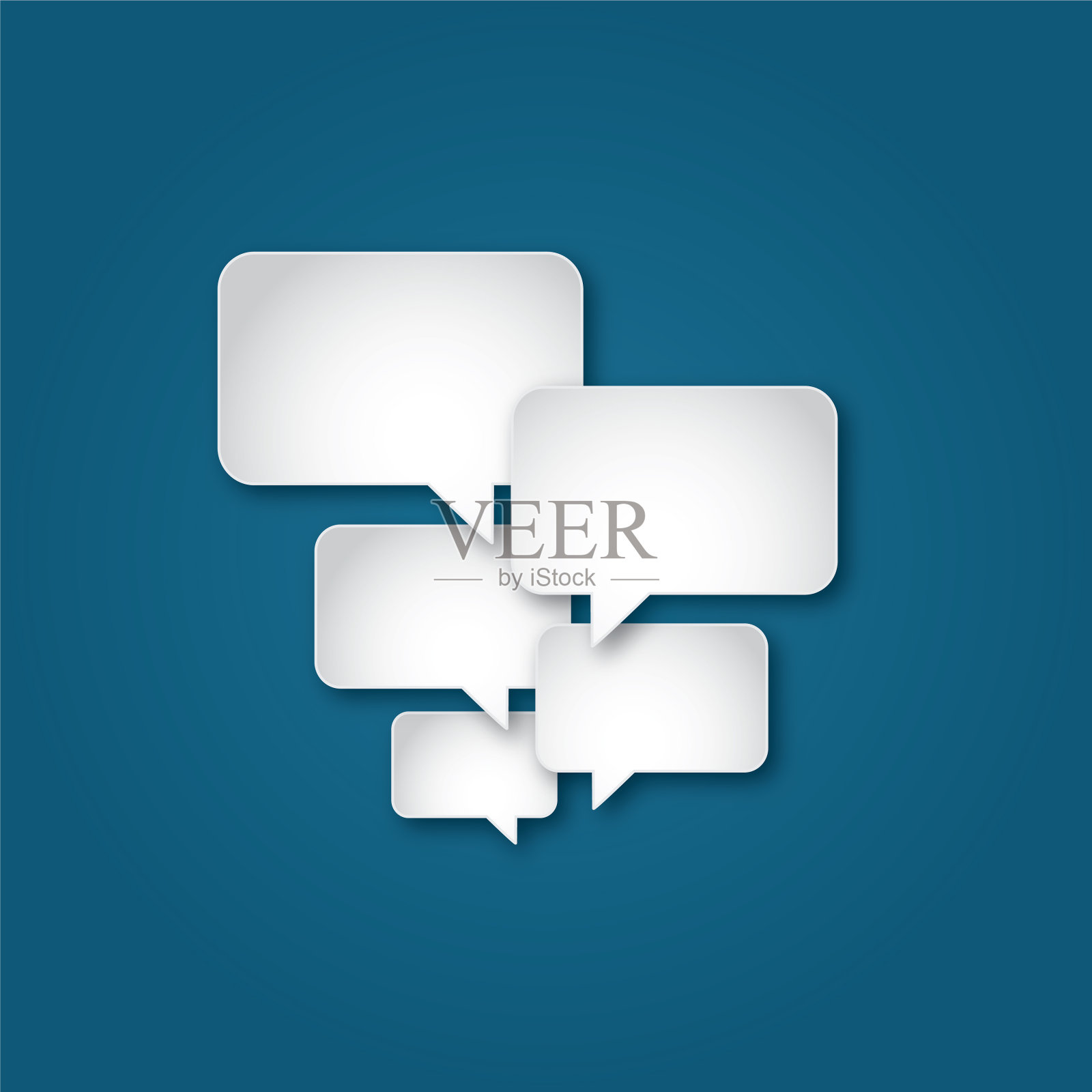 演讲泡沫的背景插画图片素材