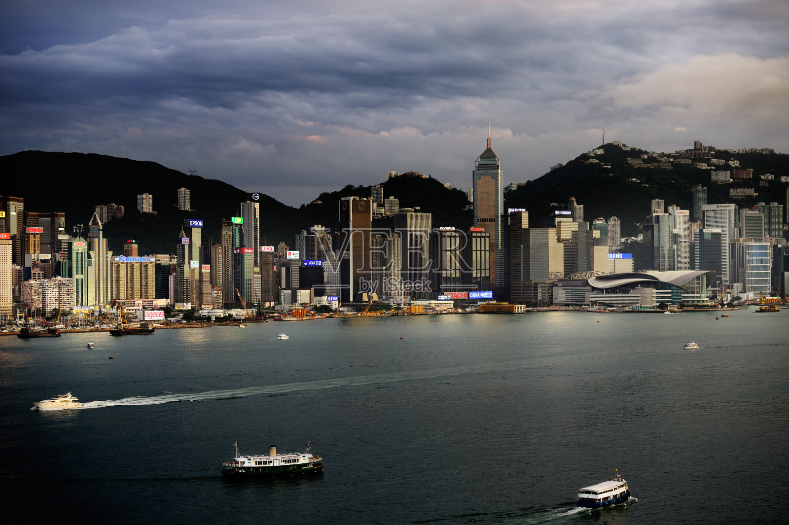 香港的天际线照片摄影图片