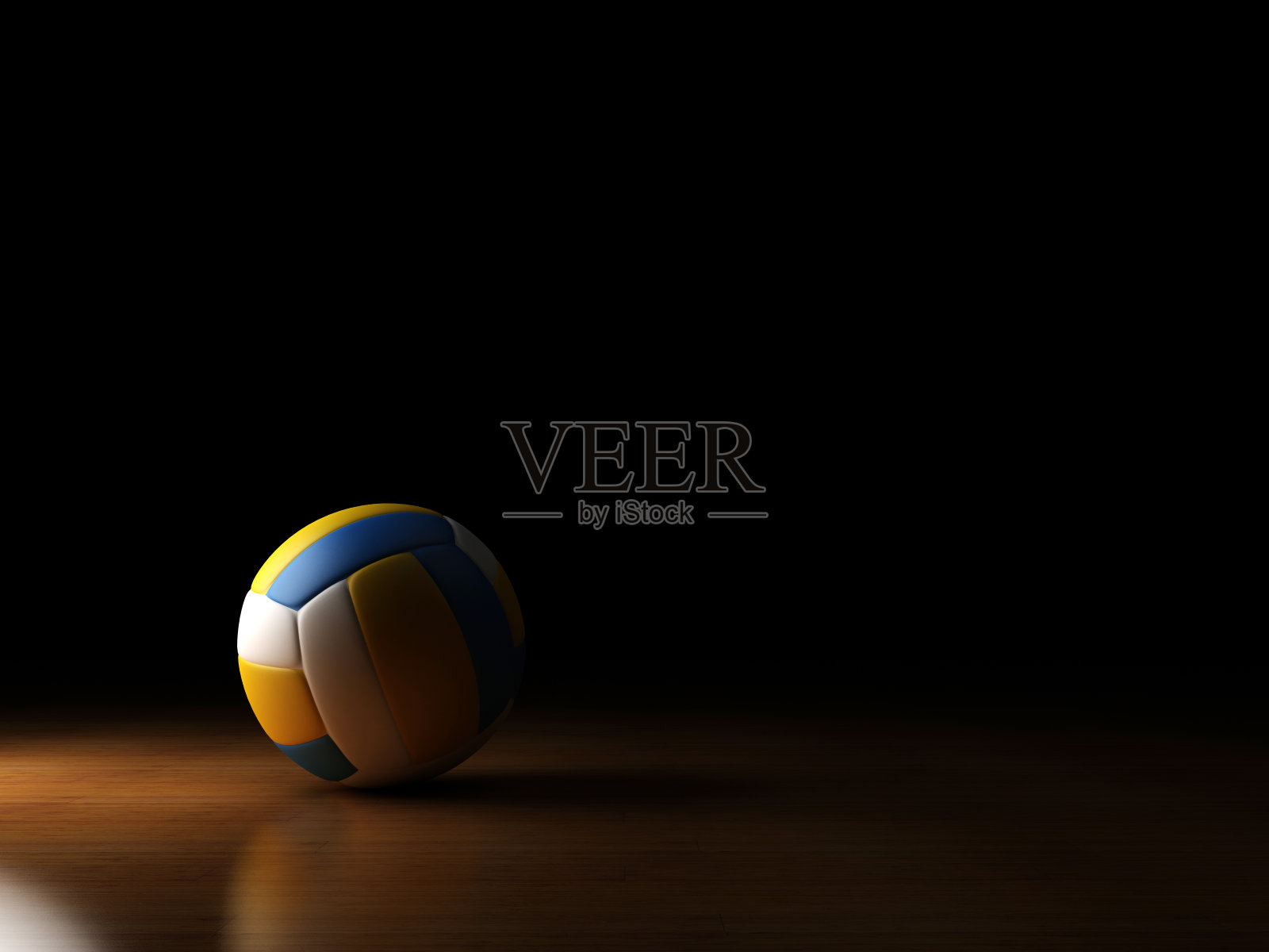 排球球聚光灯照片摄影图片