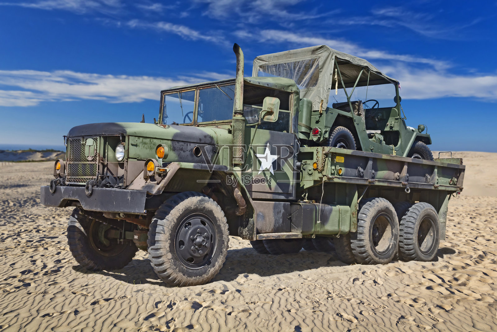 美国军用M-923 A1卡车照片摄影图片