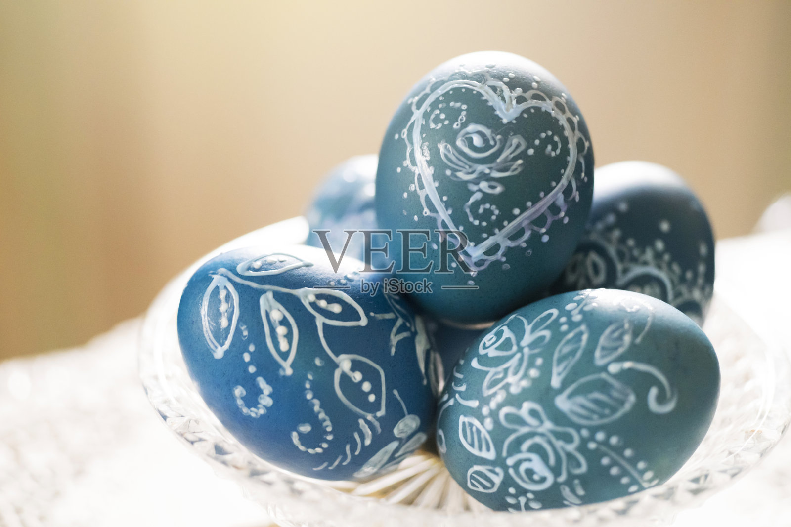 华丽的复活节彩蛋照片摄影图片