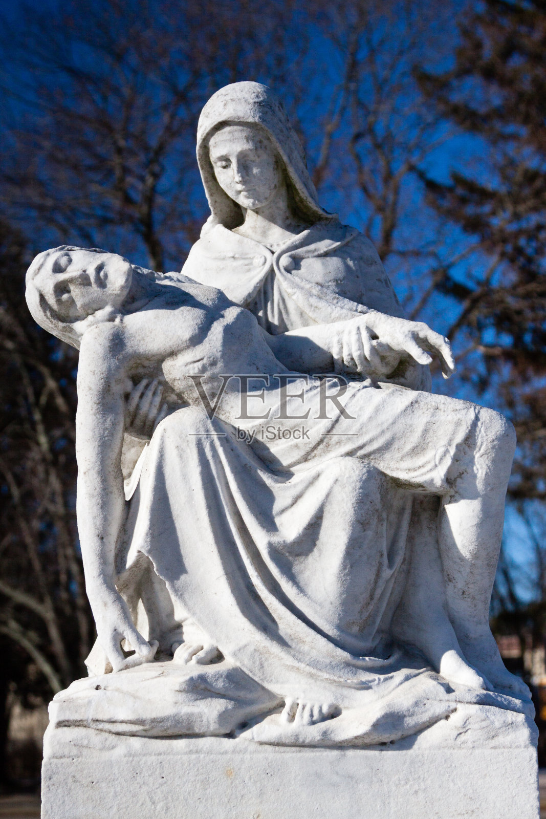 墓碑上照片摄影图片