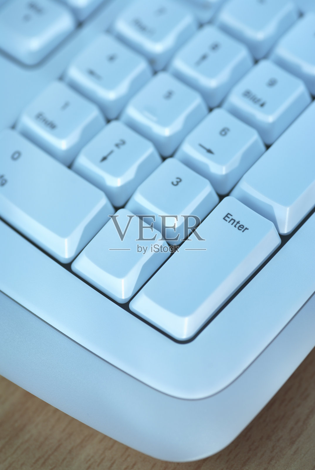 蓝色的电脑Kaypad照片摄影图片