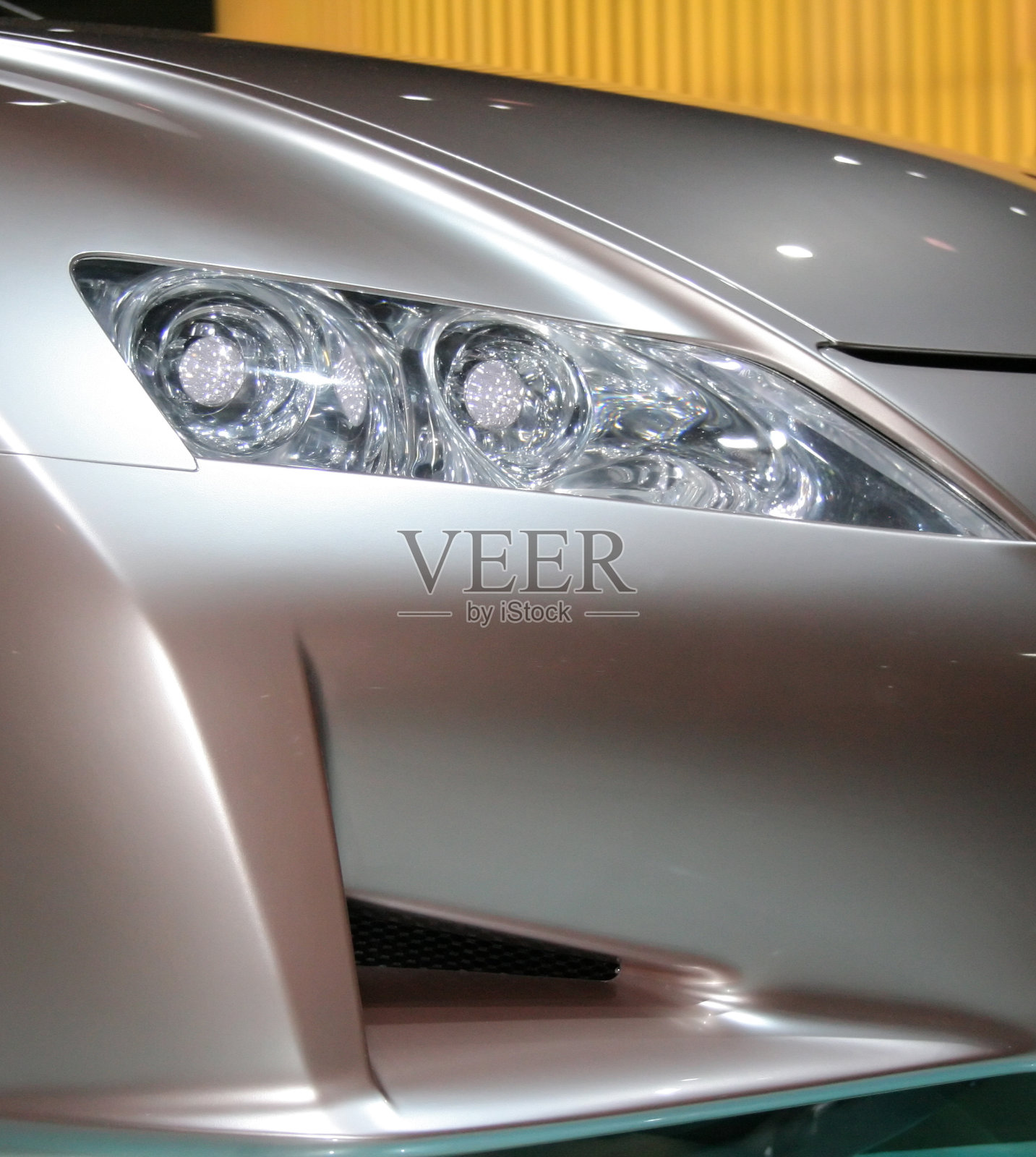 跑车概念的正面视图照片摄影图片