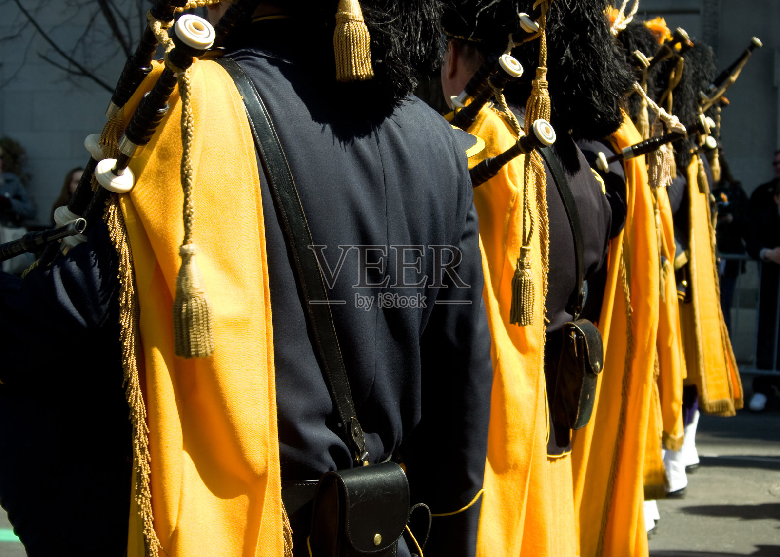 管鼓兵团的黄色照片摄影图片