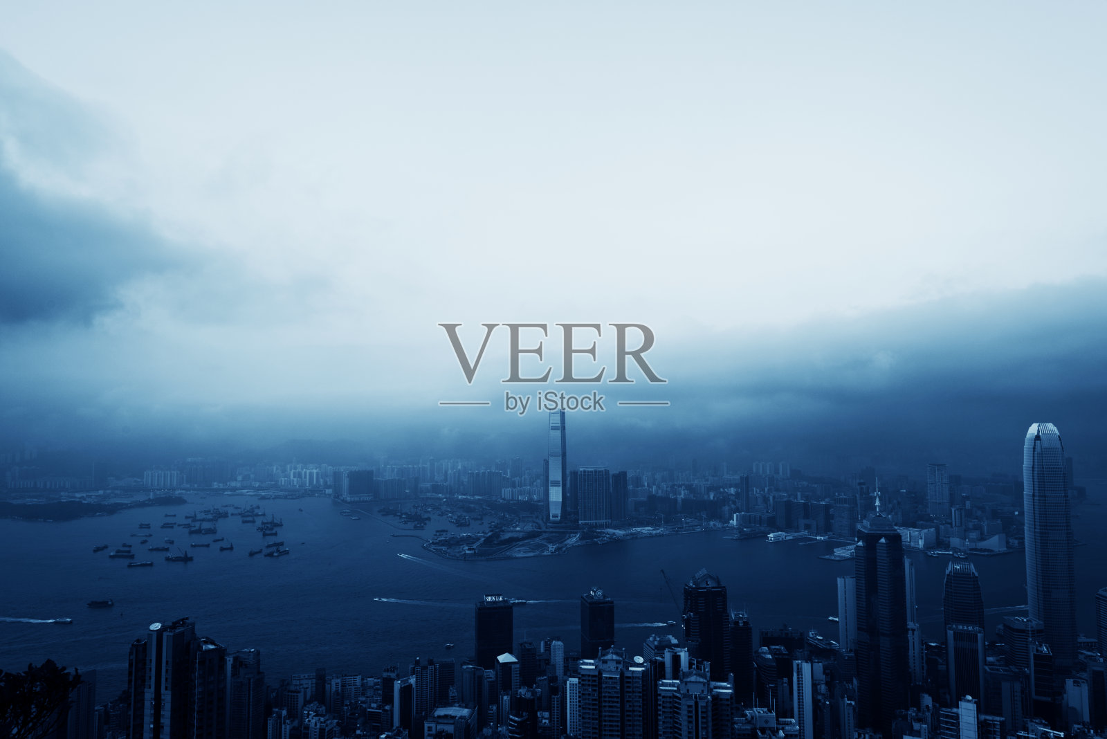 香港的天际线照片摄影图片