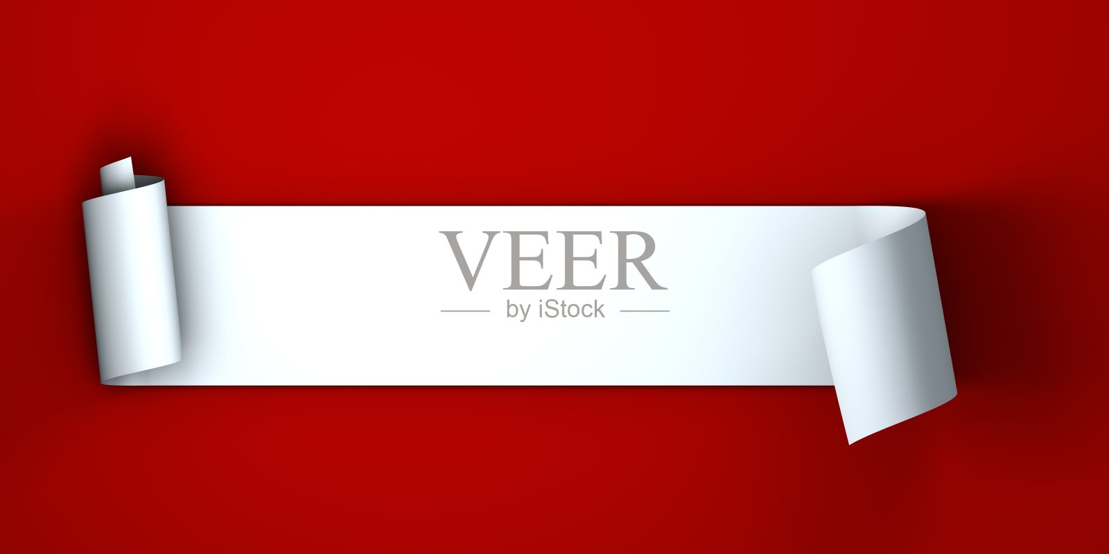 空白白色滚动标签照片摄影图片