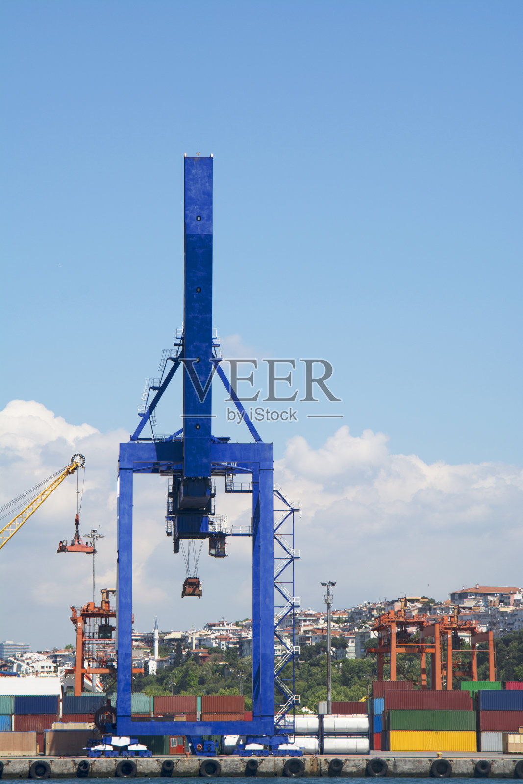 起重机和容器照片摄影图片