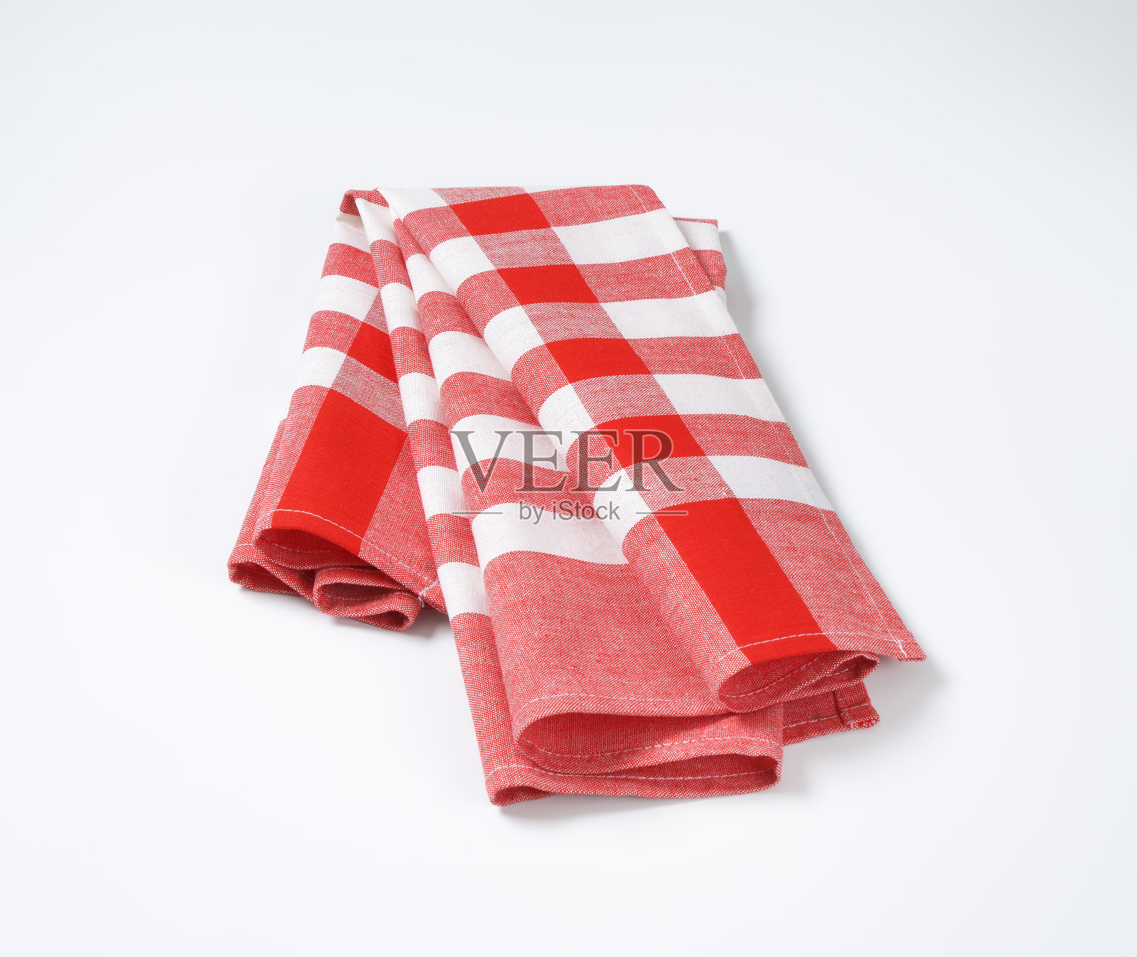 红白条纹桌垫照片摄影图片