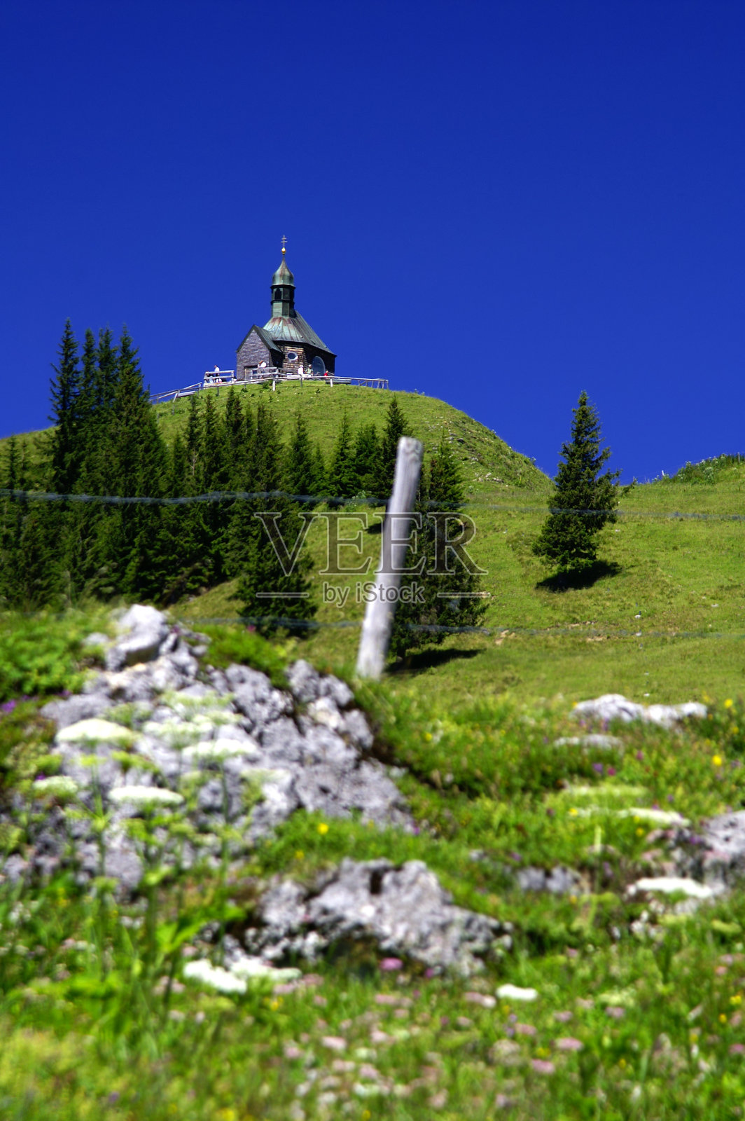 教堂Wallberg Tegernsee,德国照片摄影图片