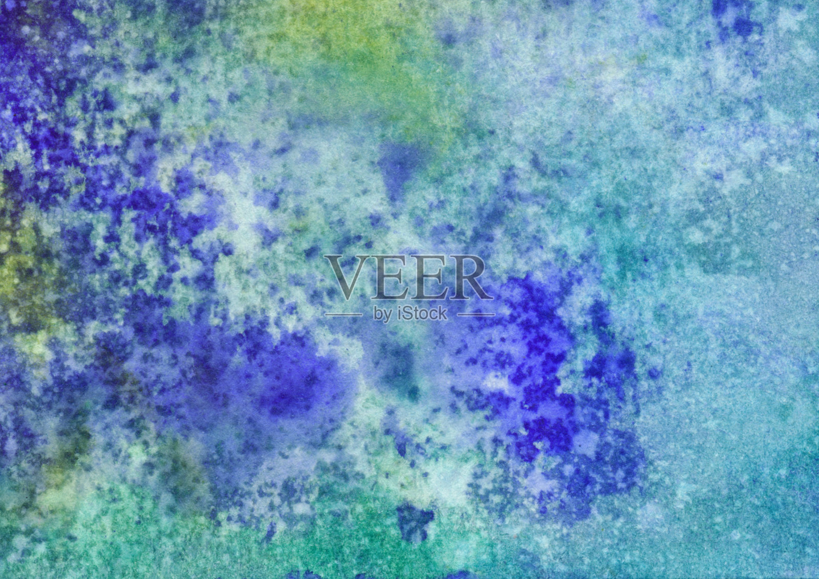 美丽的蓝色、绿色和紫色飞溅在纸上照片摄影图片