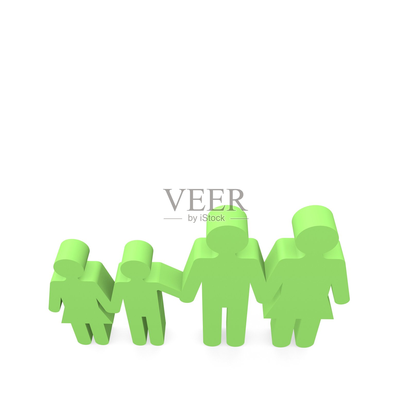 绿色家庭组照片摄影图片